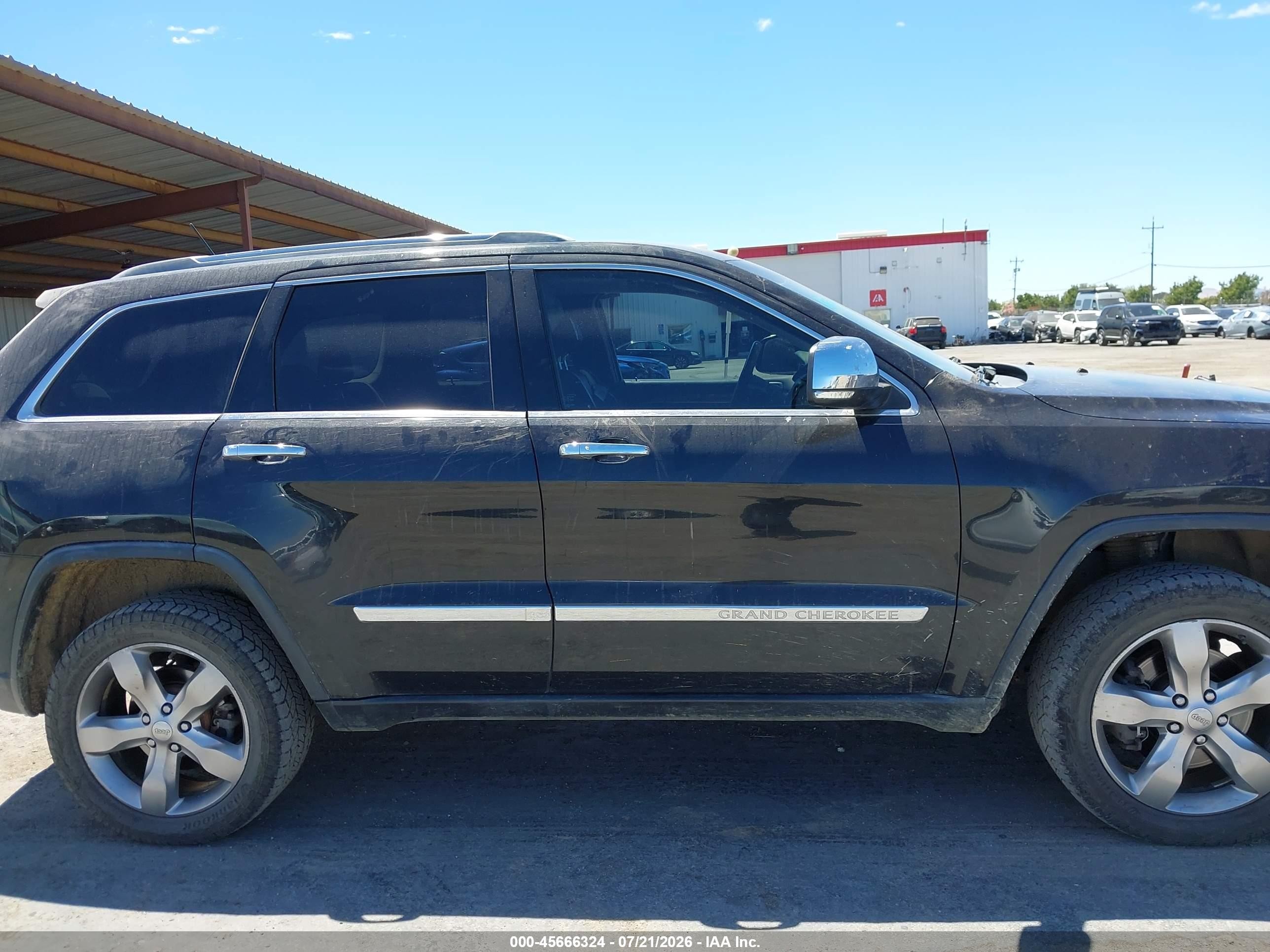 2012 Jeep Grand Cherokee Overland Black vin: 1C4RJFCT3CC161300