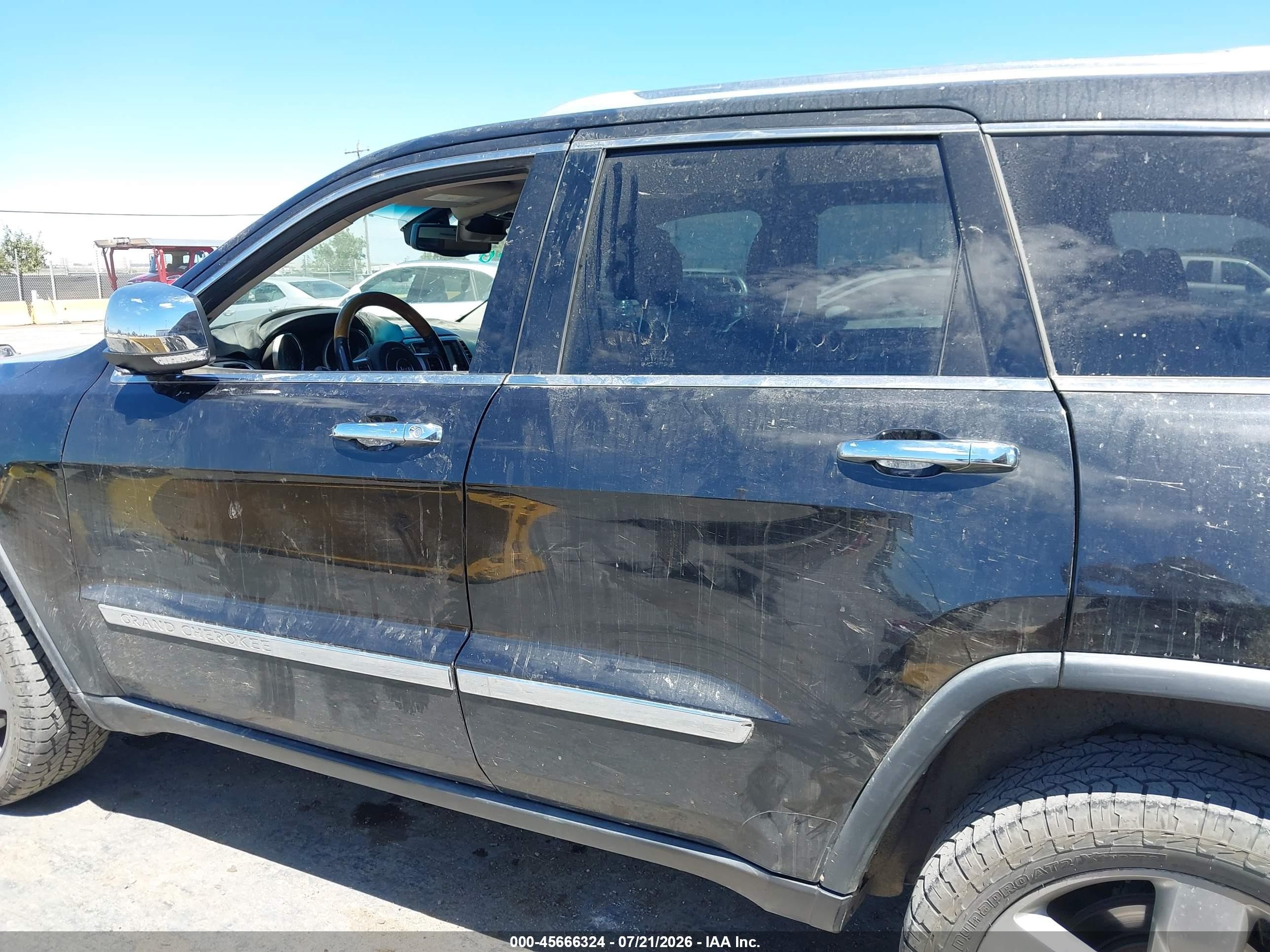 2012 Jeep Grand Cherokee Overland Black vin: 1C4RJFCT3CC161300