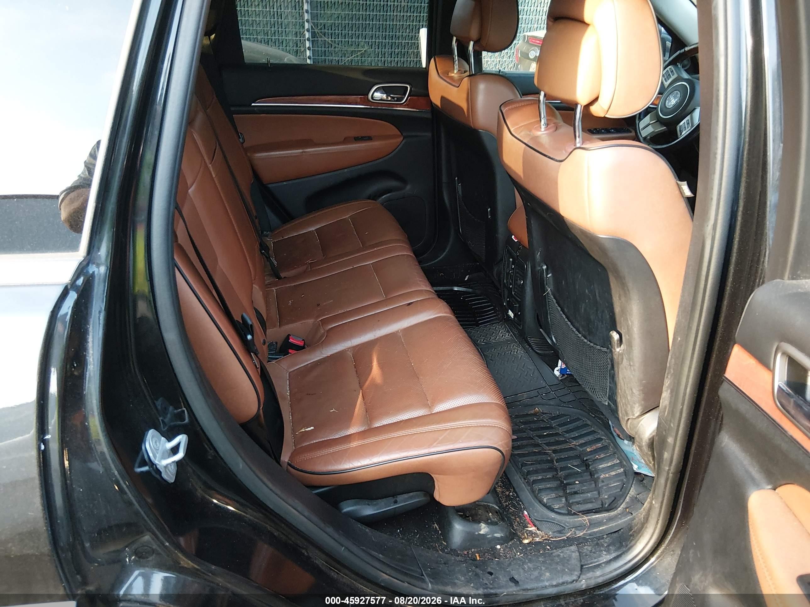 2012 Jeep Grand Cherokee Overland Black vin: 1C4RJFCT3CC164830