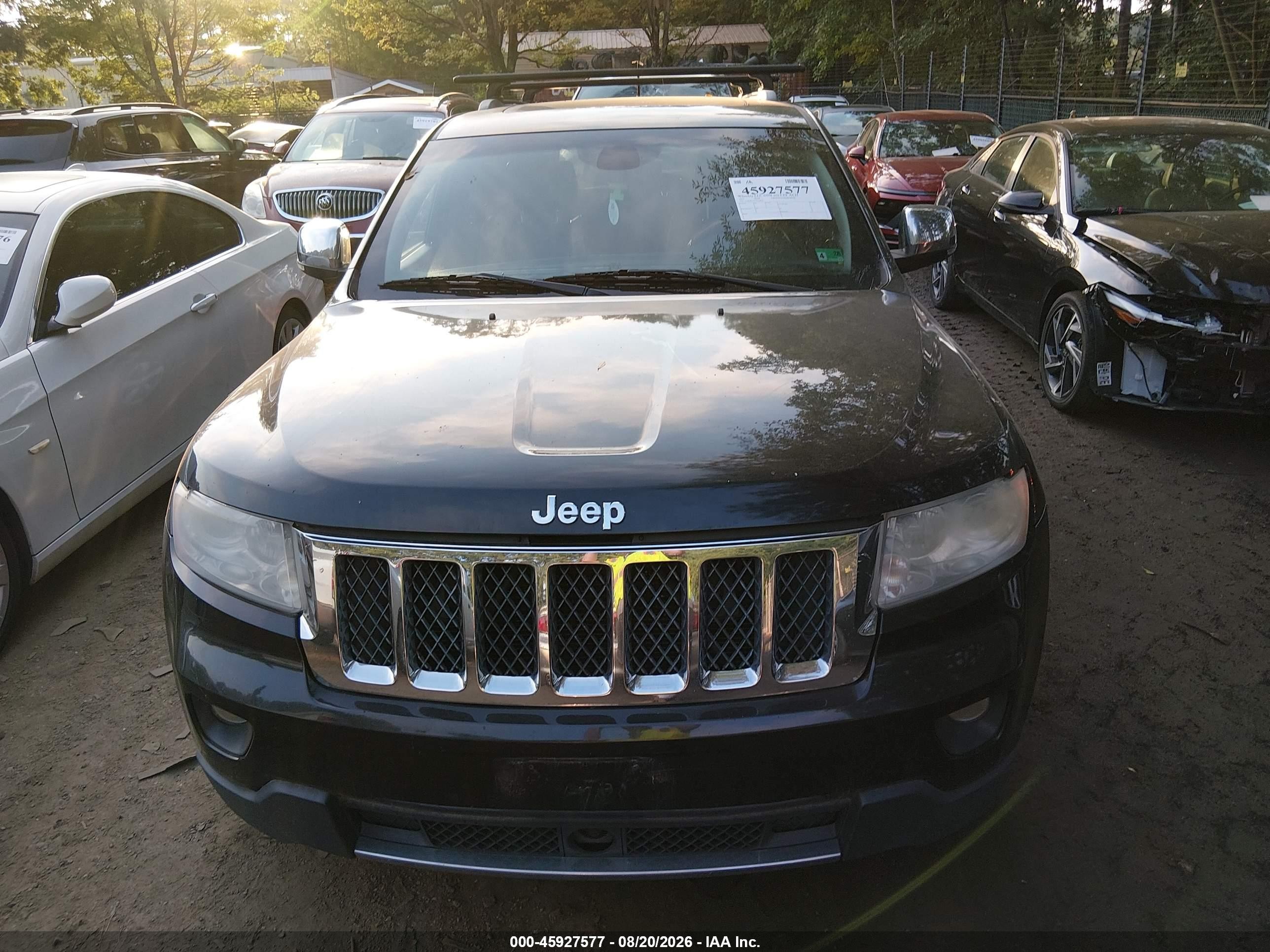 2012 Jeep Grand Cherokee Overland Black vin: 1C4RJFCT3CC164830
