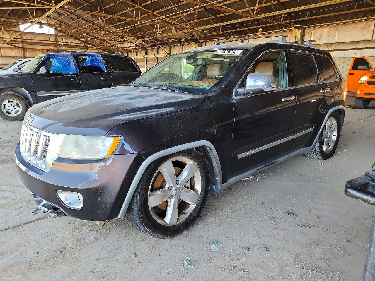 2012 Jeep Grand Cherokee Overland Black vin: 1C4RJFCT3CC181952