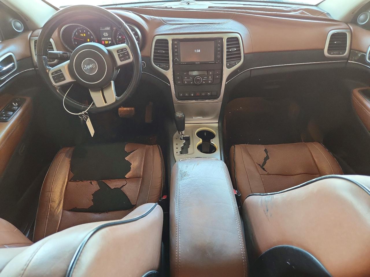 2012 Jeep Grand Cherokee Overland Black vin: 1C4RJFCT3CC181952
