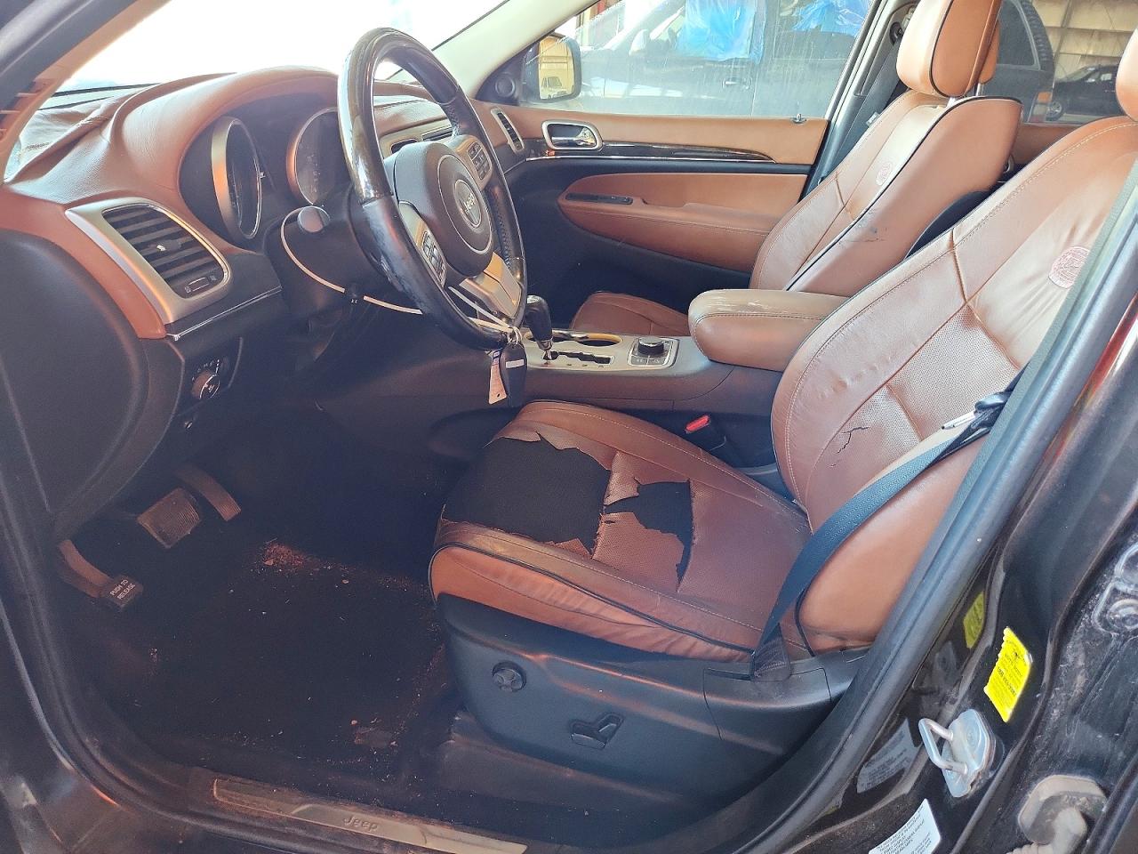 2012 Jeep Grand Cherokee Overland Black vin: 1C4RJFCT3CC181952