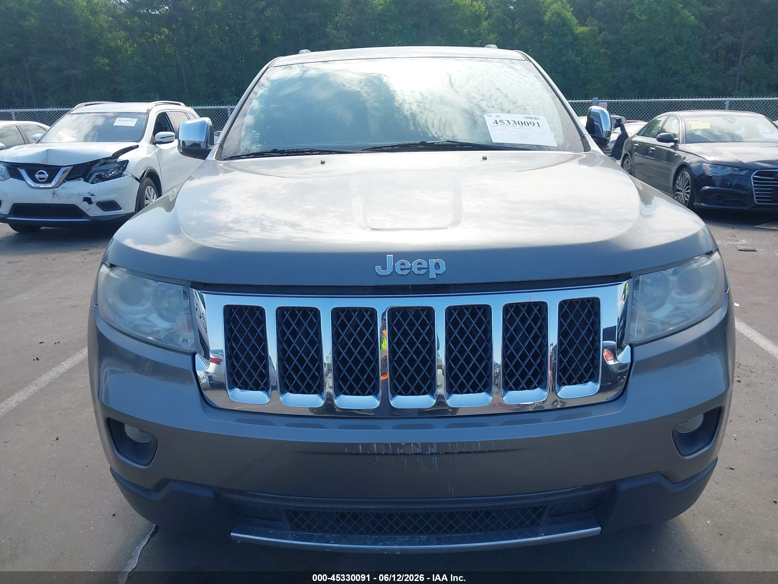 2012 Jeep Grand Cherokee Overland Gray vin: 1C4RJFCT3CC226257