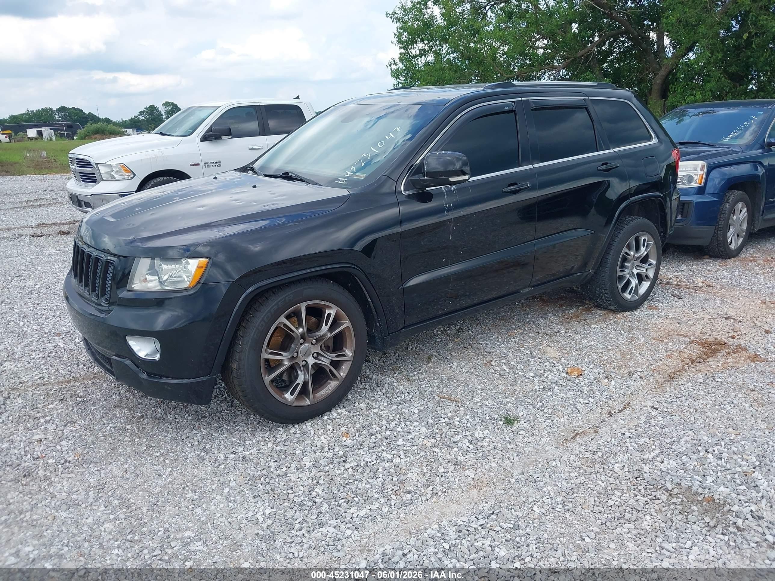 2012 Jeep Grand Cherokee Overland Black vin: 1C4RJFCT3CC326813