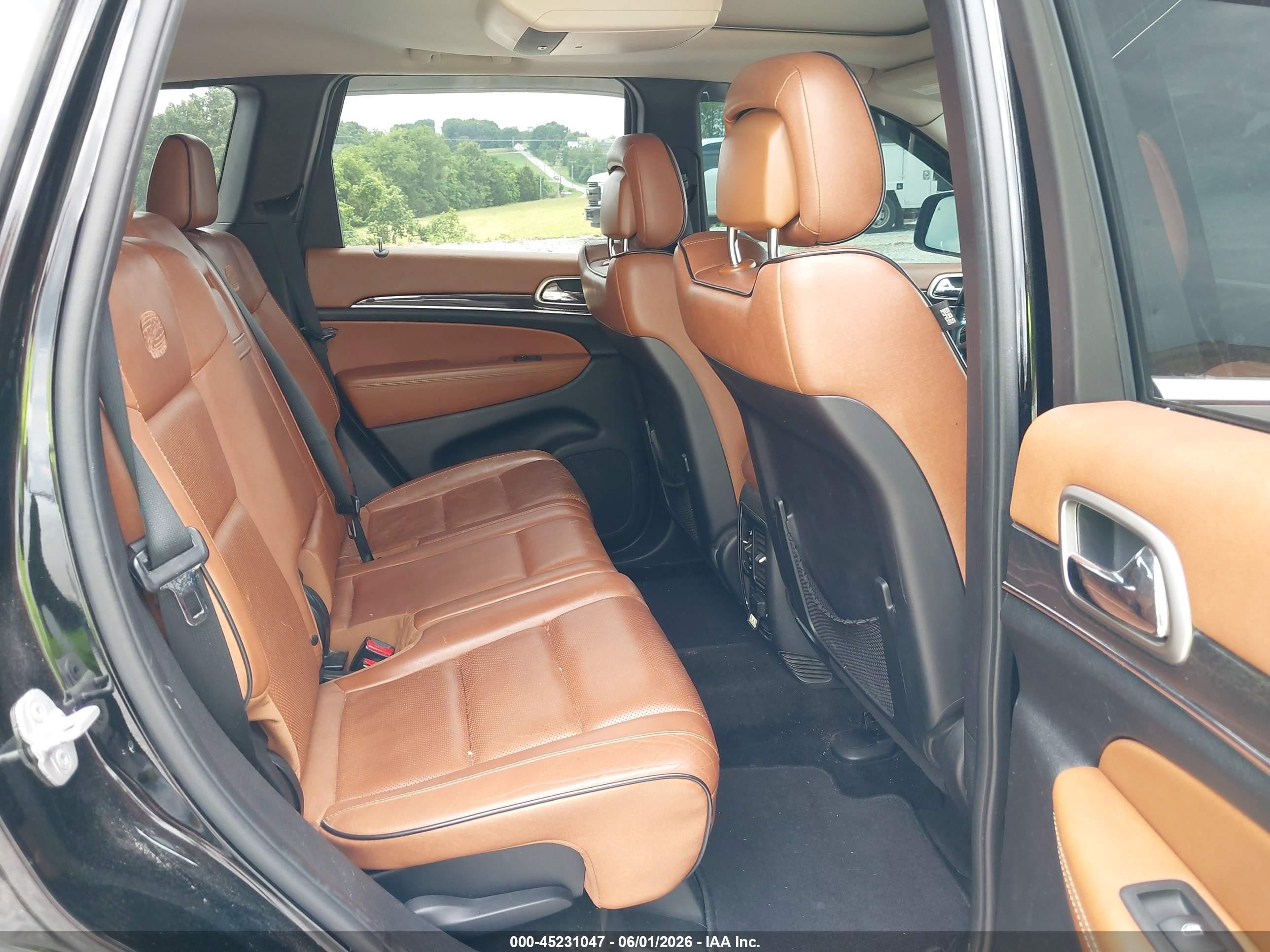 2012 Jeep Grand Cherokee Overland Black vin: 1C4RJFCT3CC326813
