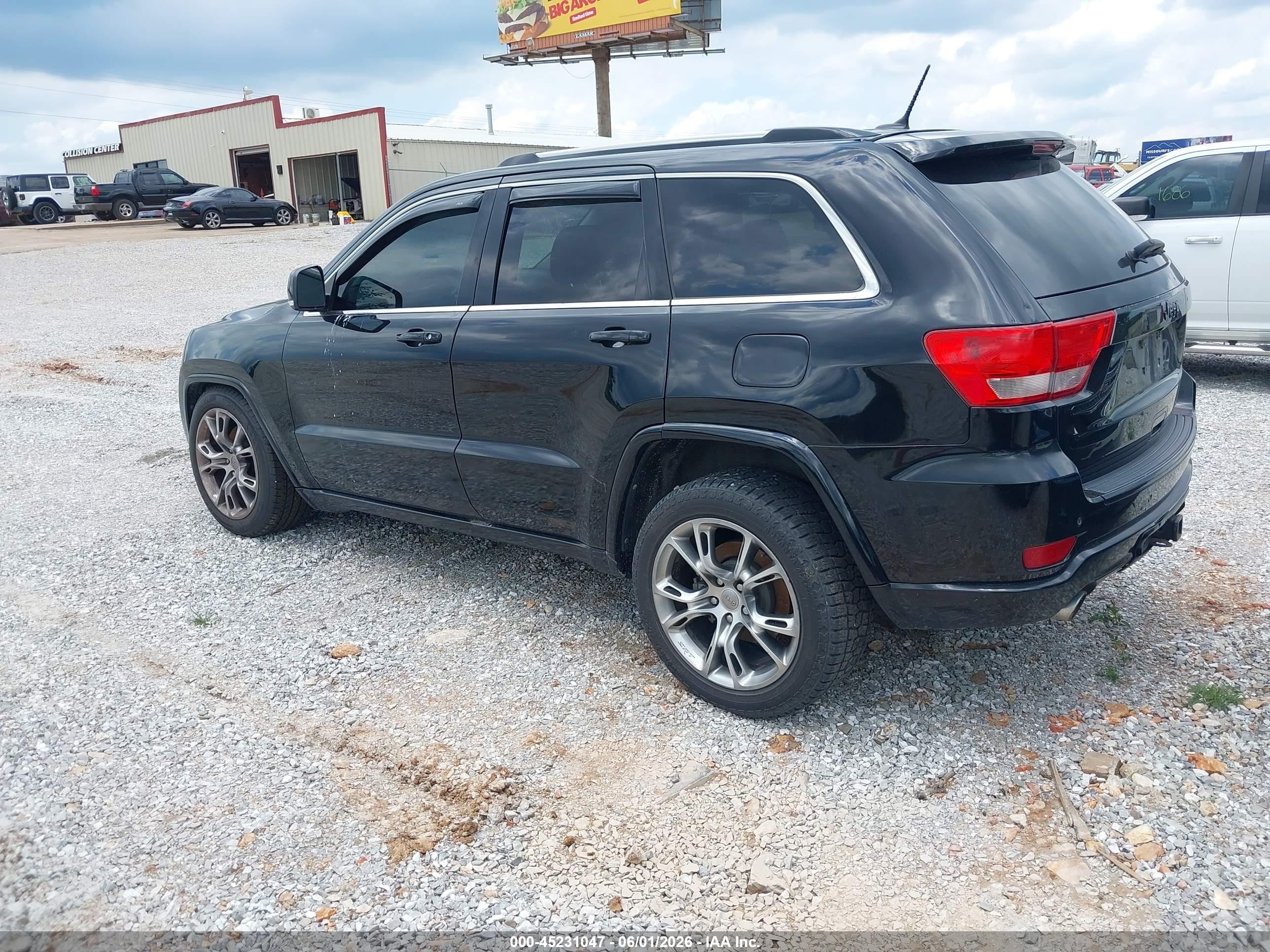 2012 Jeep Grand Cherokee Overland Black vin: 1C4RJFCT3CC326813