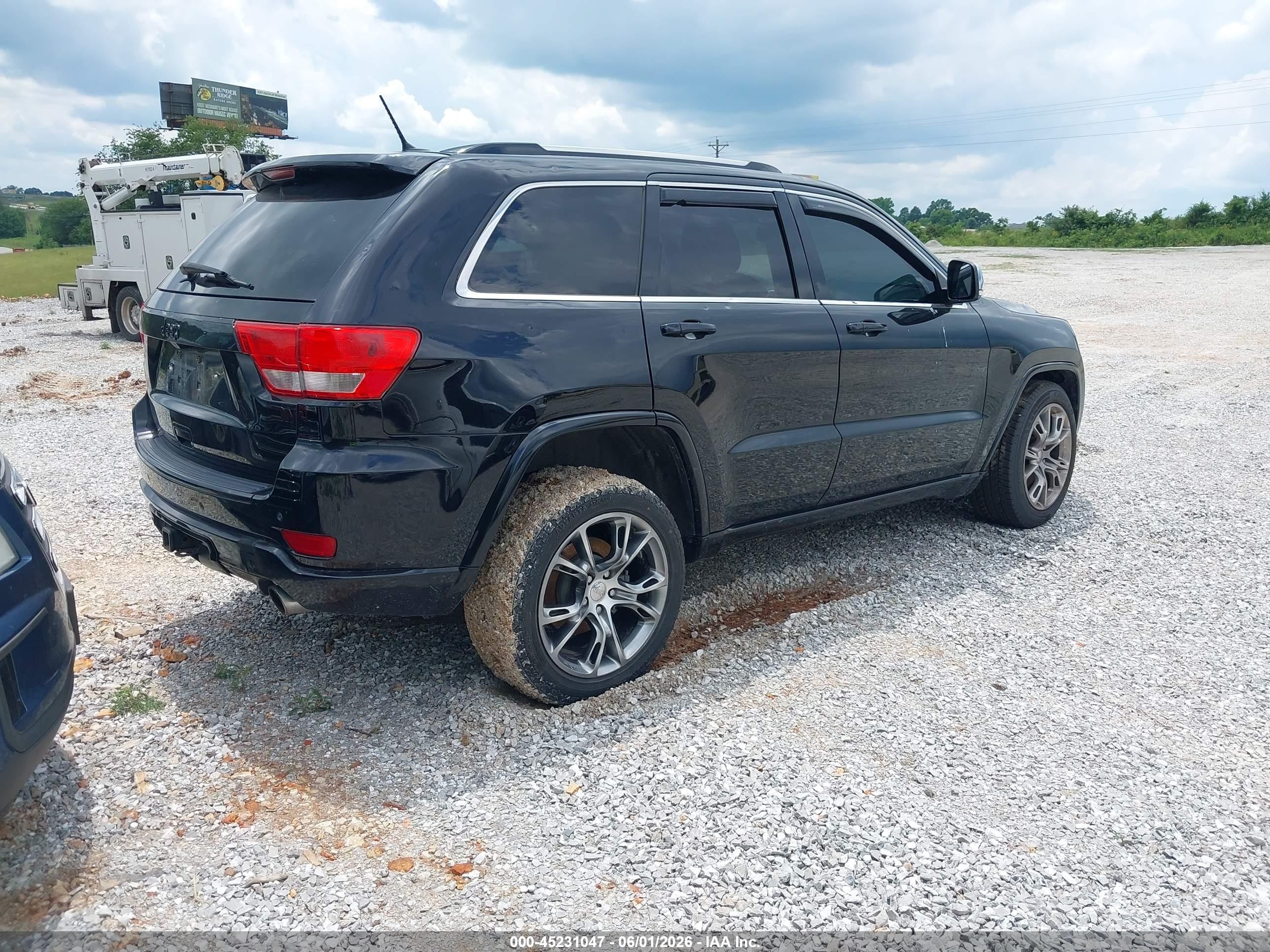 2012 Jeep Grand Cherokee Overland Black vin: 1C4RJFCT3CC326813