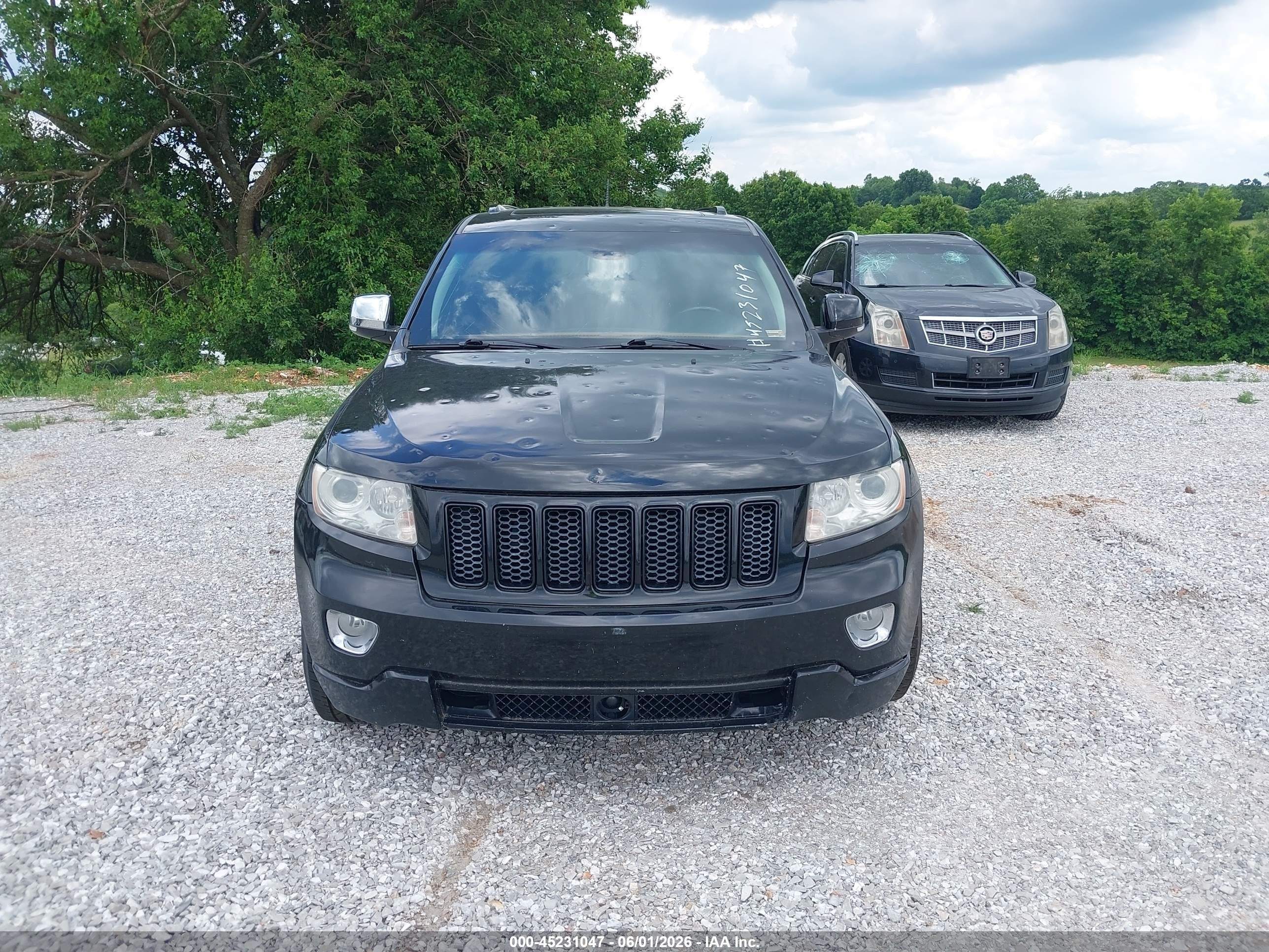 2012 Jeep Grand Cherokee Overland Black vin: 1C4RJFCT3CC326813