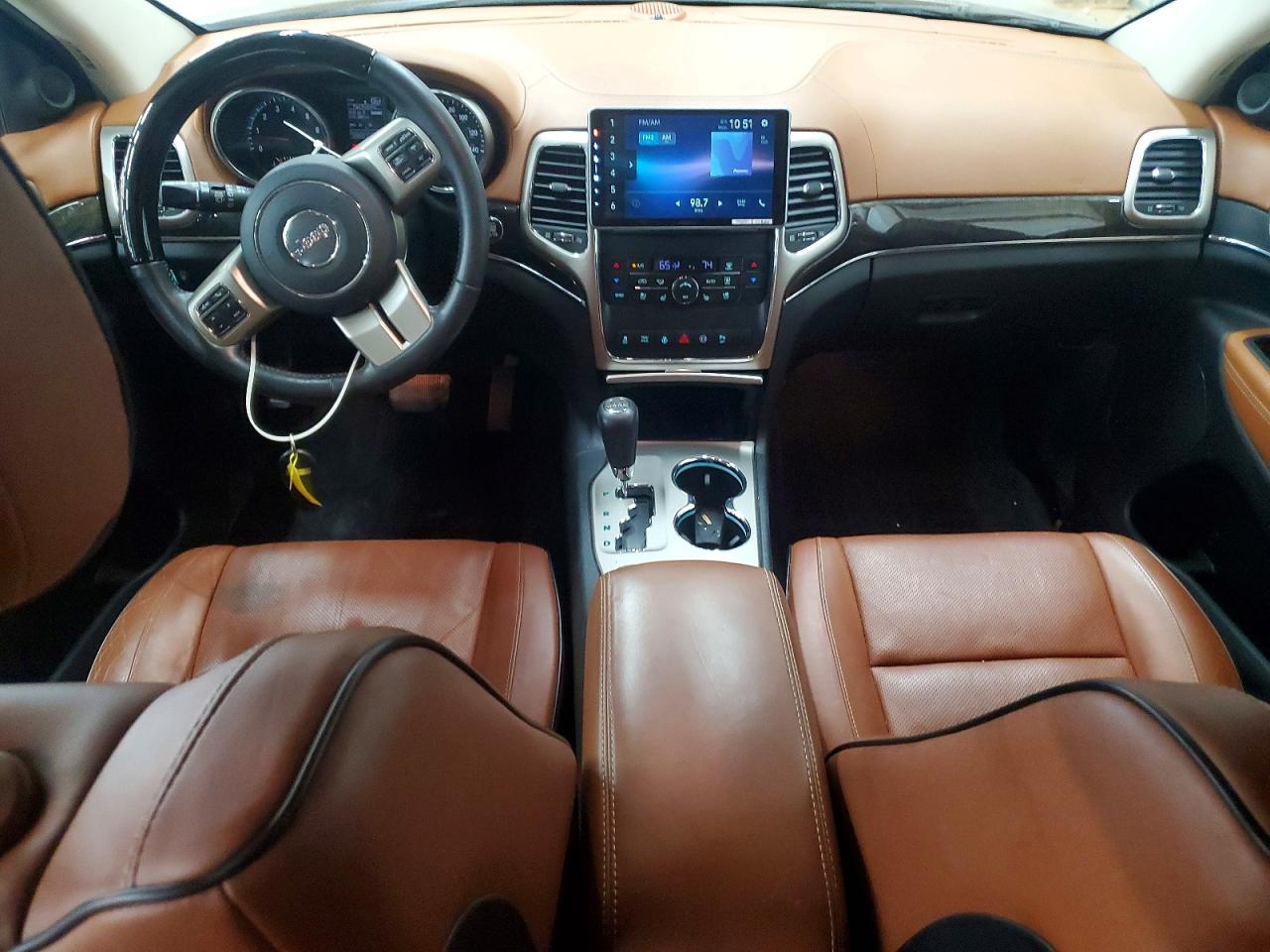 2012 Jeep Grand Cherokee Overland Black vin: 1C4RJFCT3CC341098