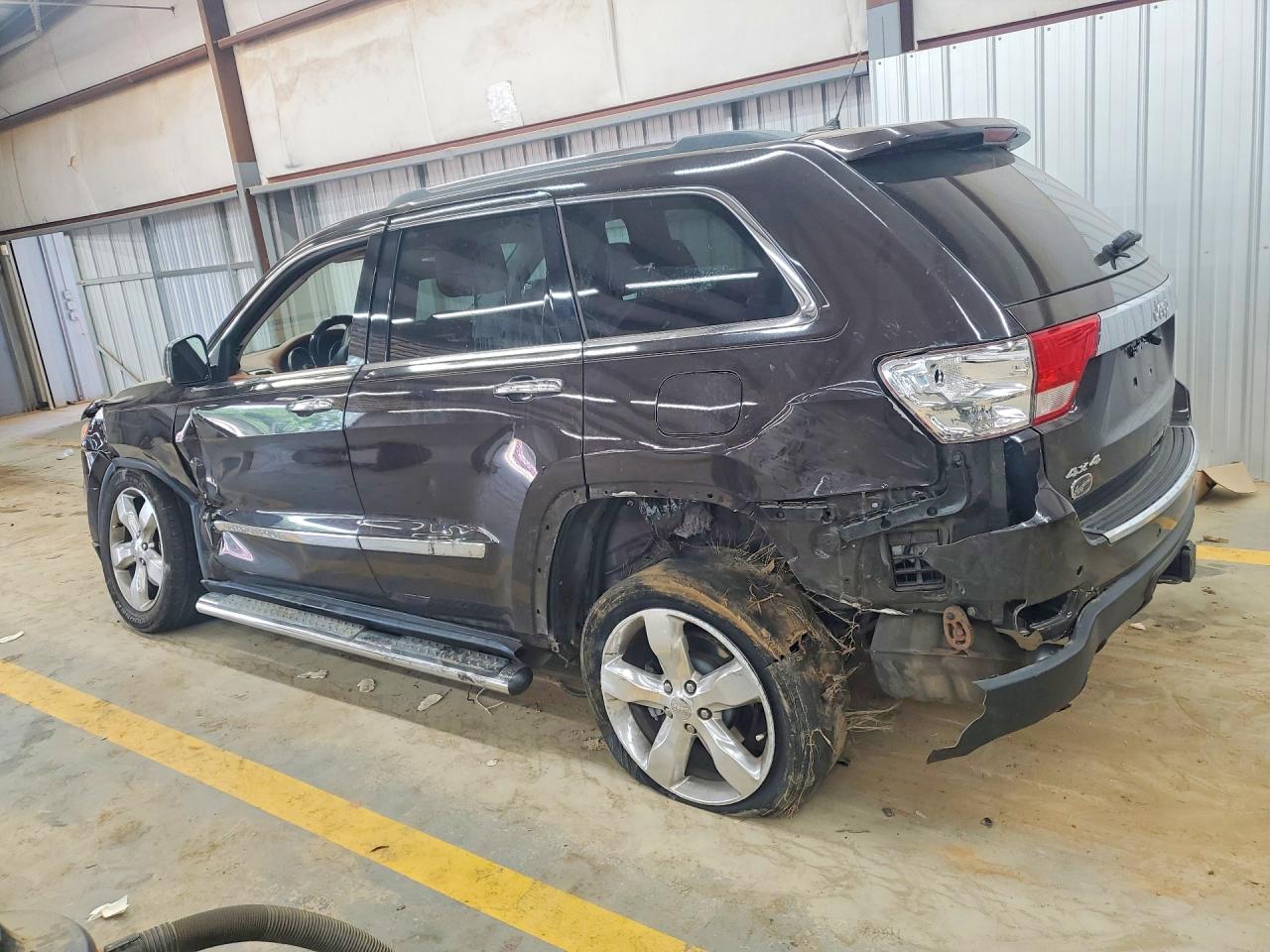 2012 Jeep Grand Cherokee Overland Black vin: 1C4RJFCT3CC341098