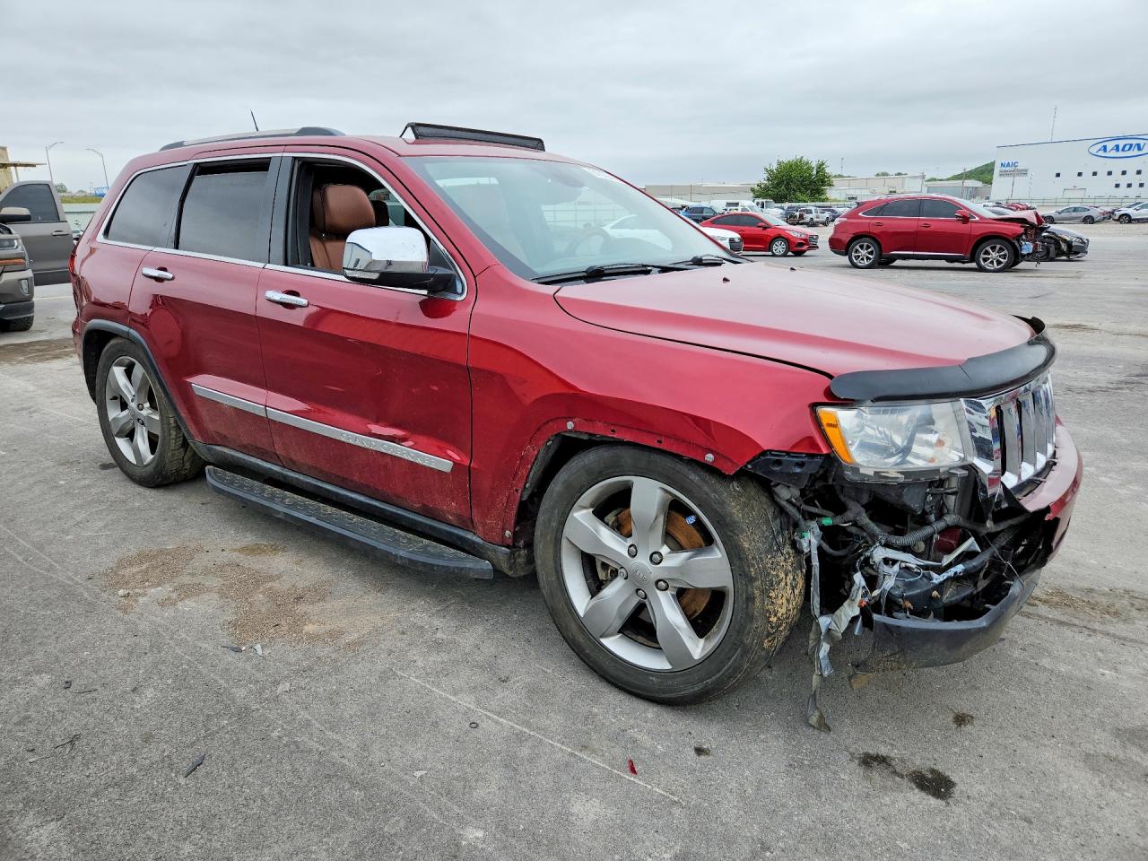 2012 Jeep Grand Cherokee Overland Темно-бордовый vin: 1C4RJFCT3CC352229