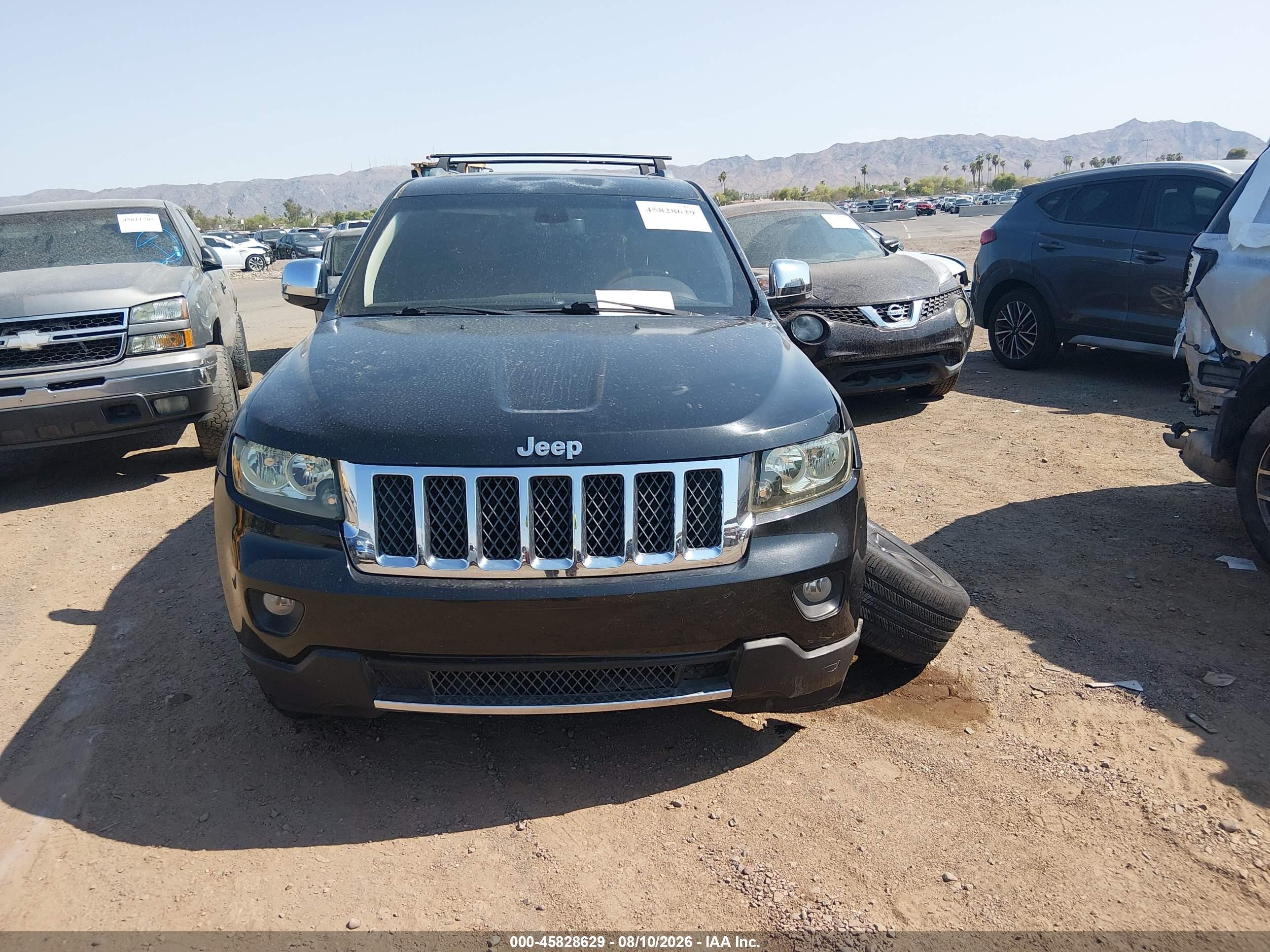 2013 Jeep Grand Cherokee Overland Black vin: 1C4RJFCT3DC524132