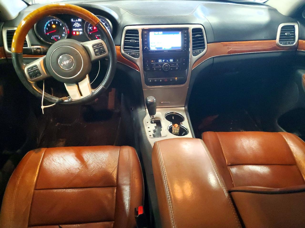 2013 Jeep Grand Cherokee Overland Black vin: 1C4RJFCT3DC543876