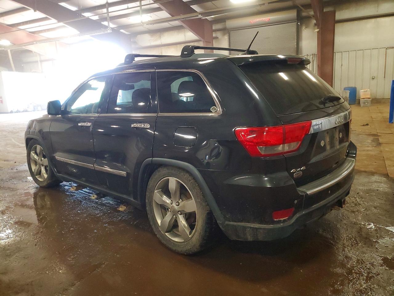 2013 Jeep Grand Cherokee Overland Black vin: 1C4RJFCT3DC543876