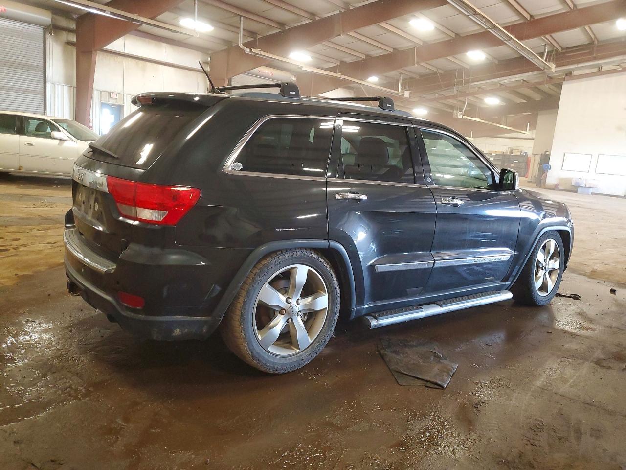2013 Jeep Grand Cherokee Overland Black vin: 1C4RJFCT3DC543876