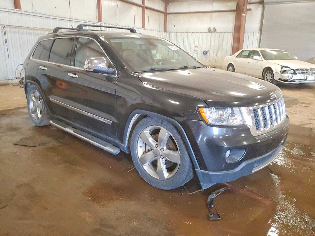 2013 Jeep Grand Cherokee Overland Black vin: 1C4RJFCT3DC543876
