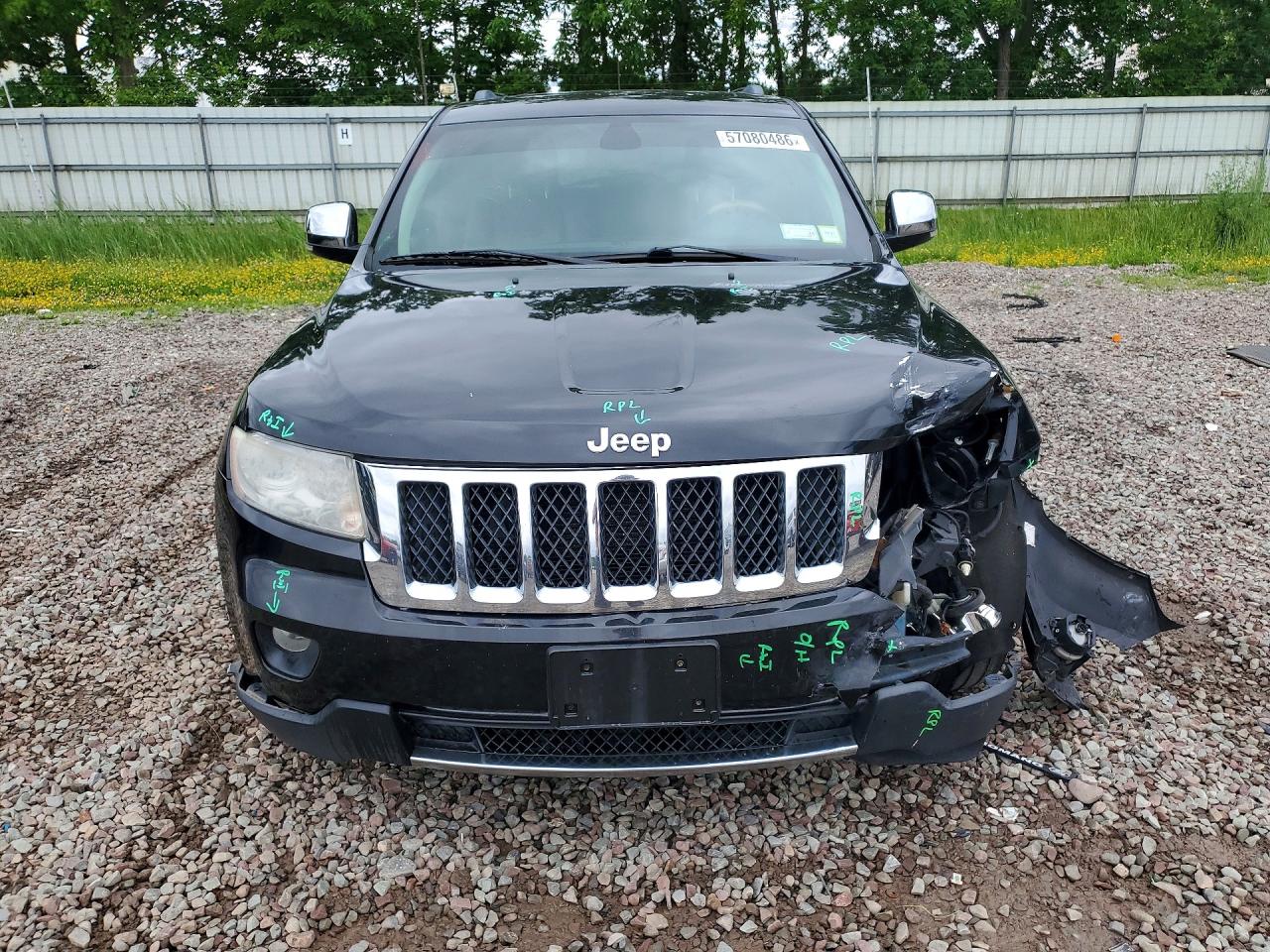 2013 Jeep Grand Cherokee Overland Черный vin: 1C4RJFCT3DC544798
