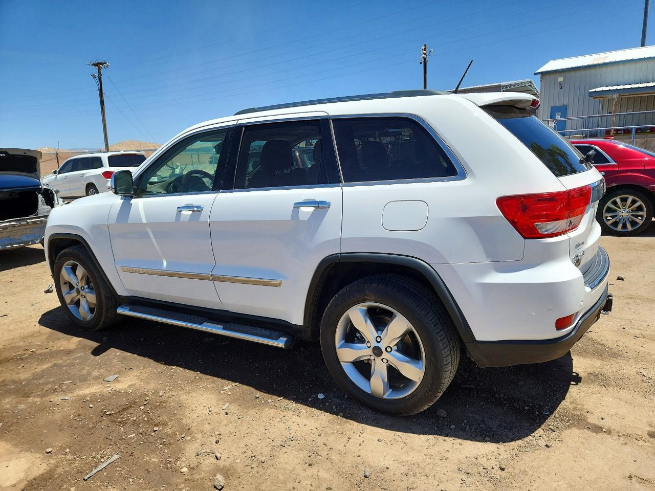 2013 Jeep Grand Cherokee Overland White vin: 1C4RJFCT3DC596576