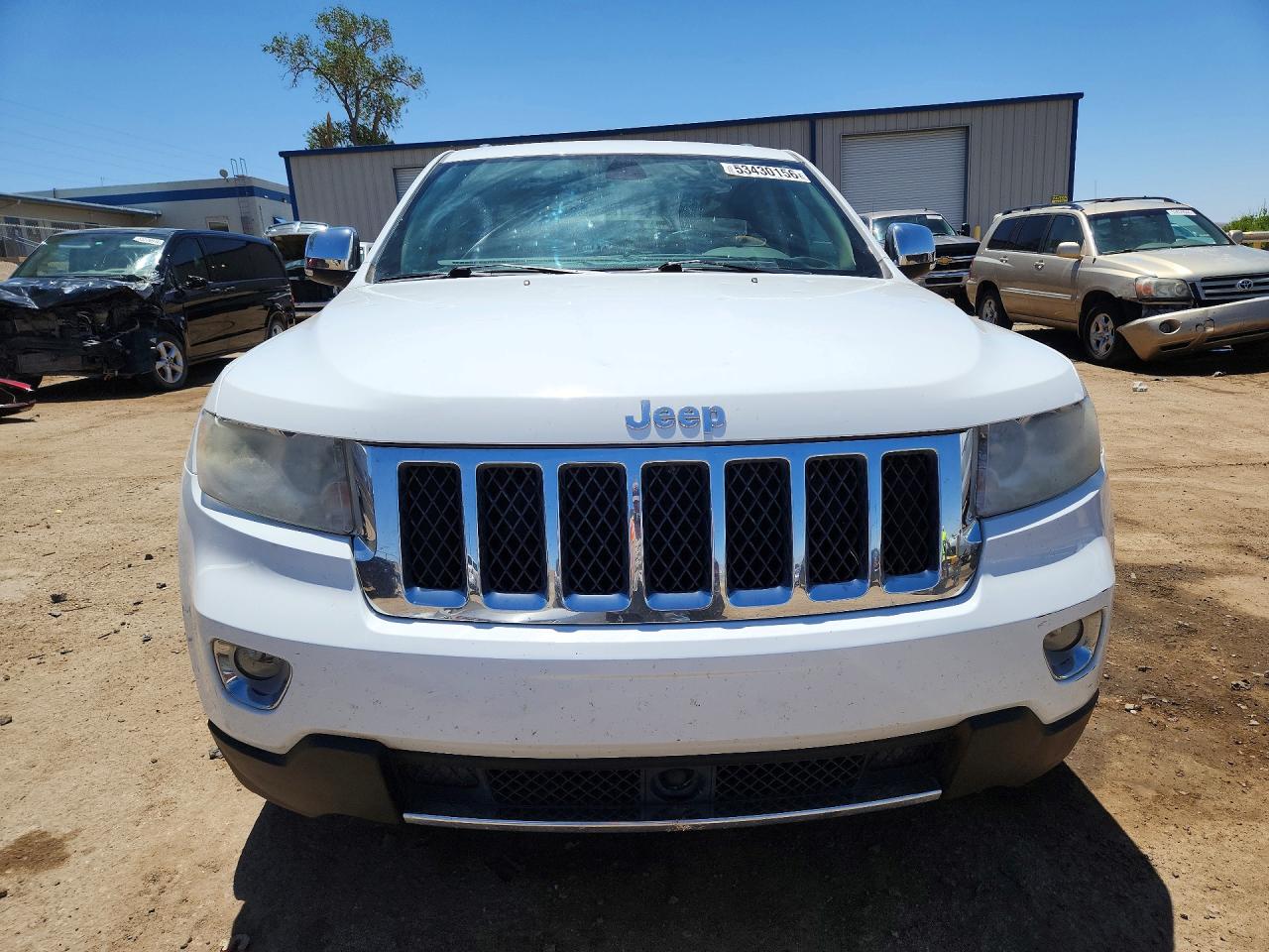 2013 Jeep Grand Cherokee Overland White vin: 1C4RJFCT3DC596576