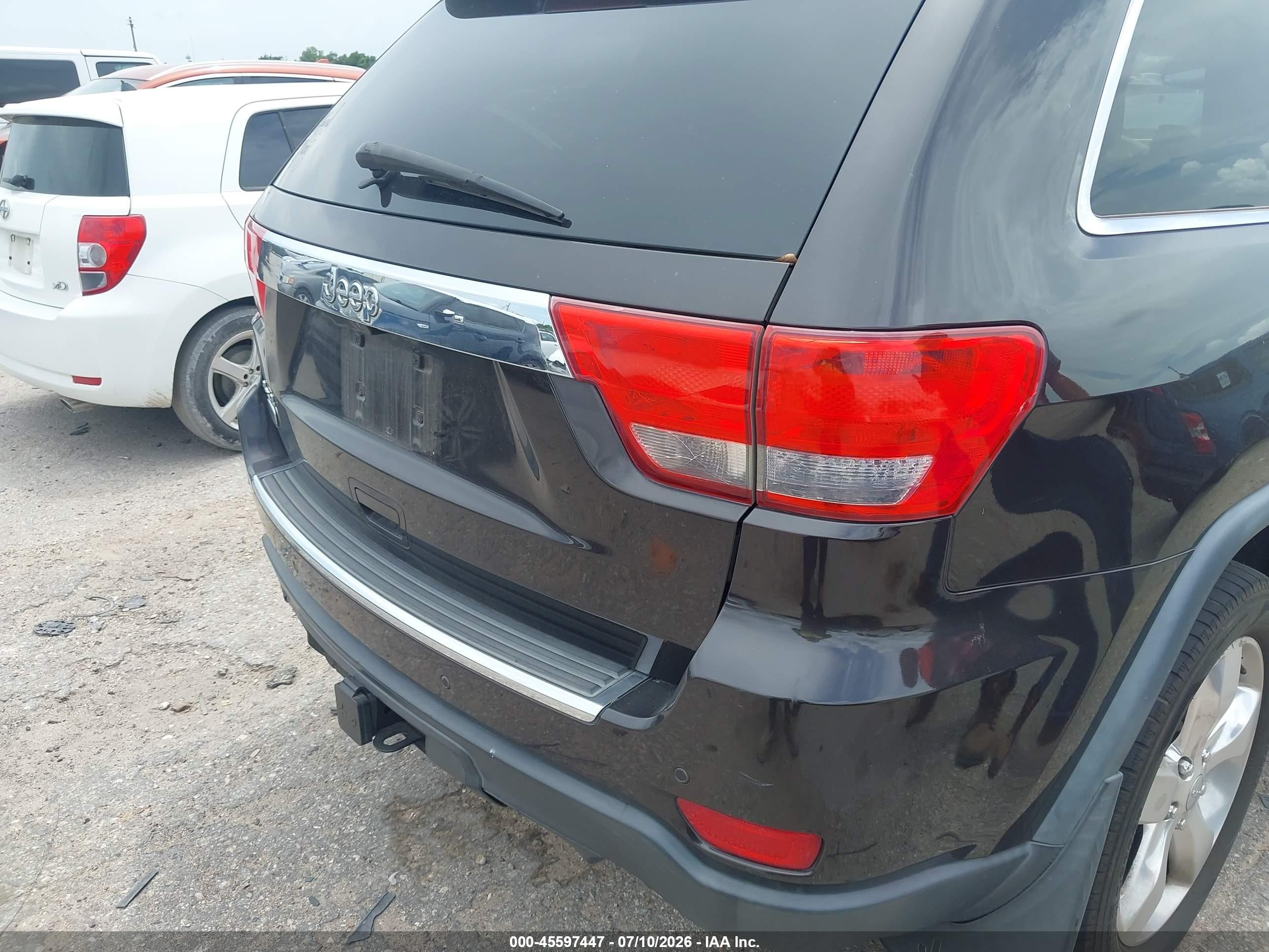 2013 Jeep Grand Cherokee Overland Summit Black vin: 1C4RJFCT3DC604532