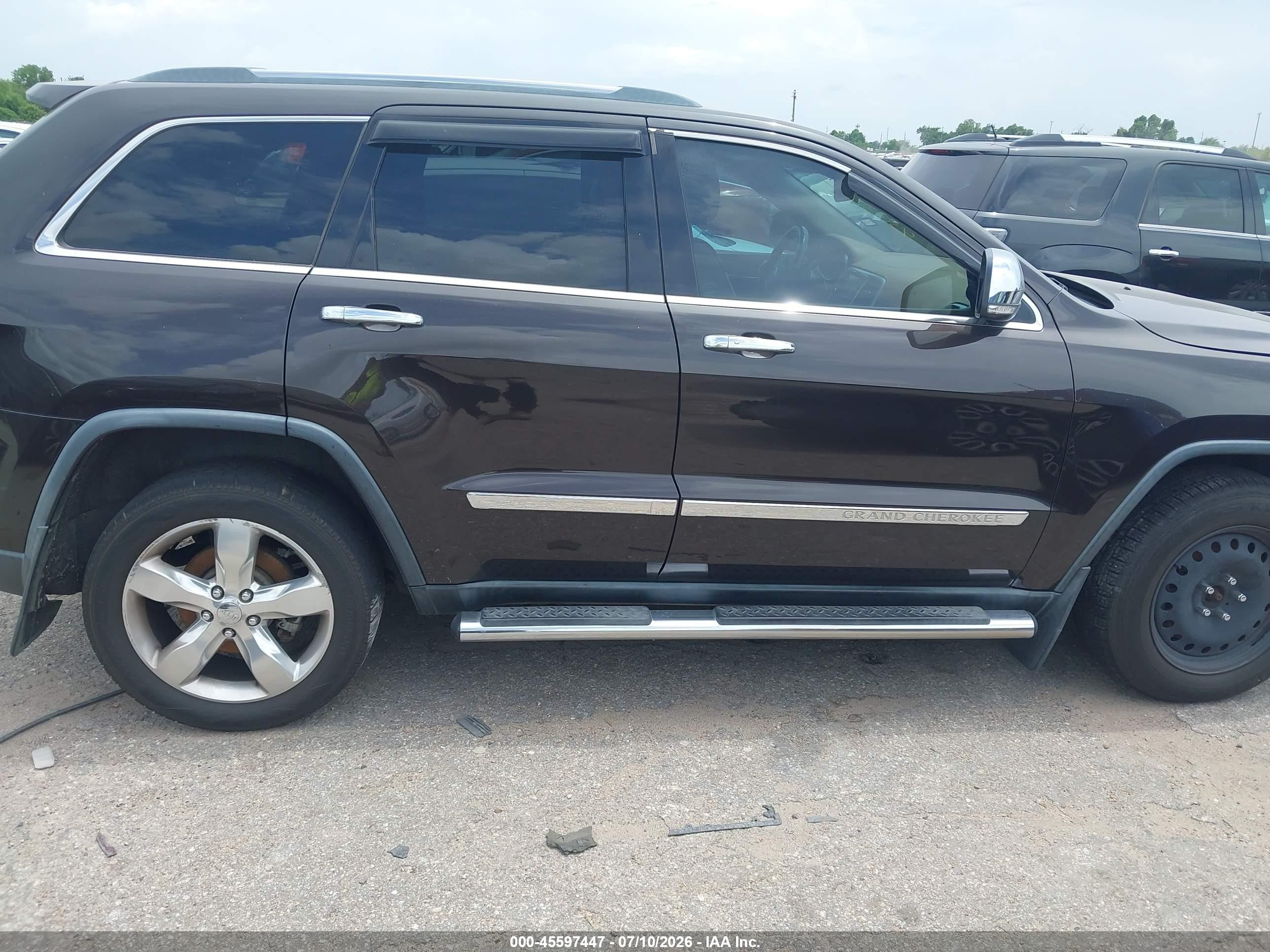 2013 Jeep Grand Cherokee Overland Summit Black vin: 1C4RJFCT3DC604532