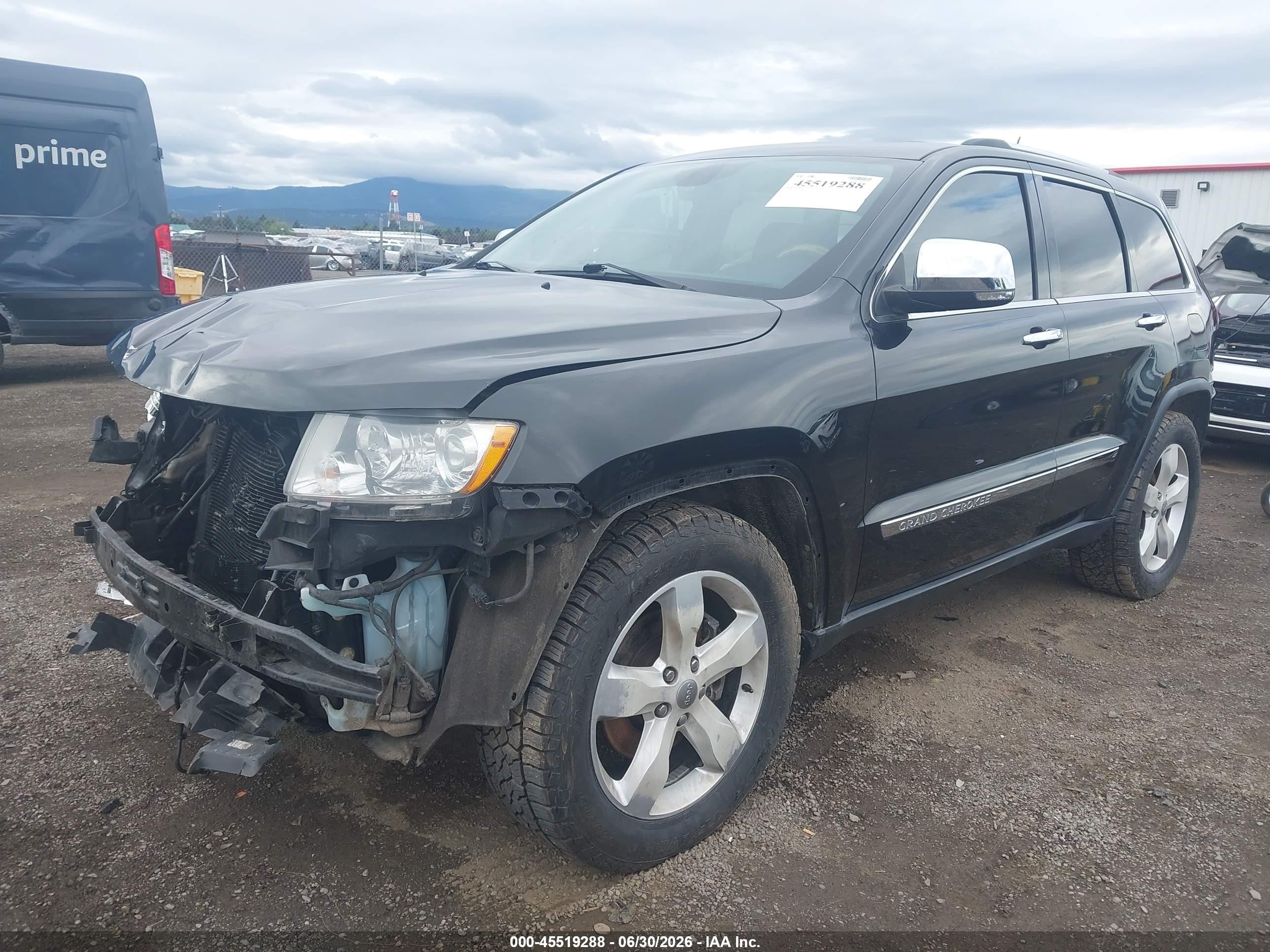 2013 Jeep Grand Cherokee Overland Черный vin: 1C4RJFCT3DC614851