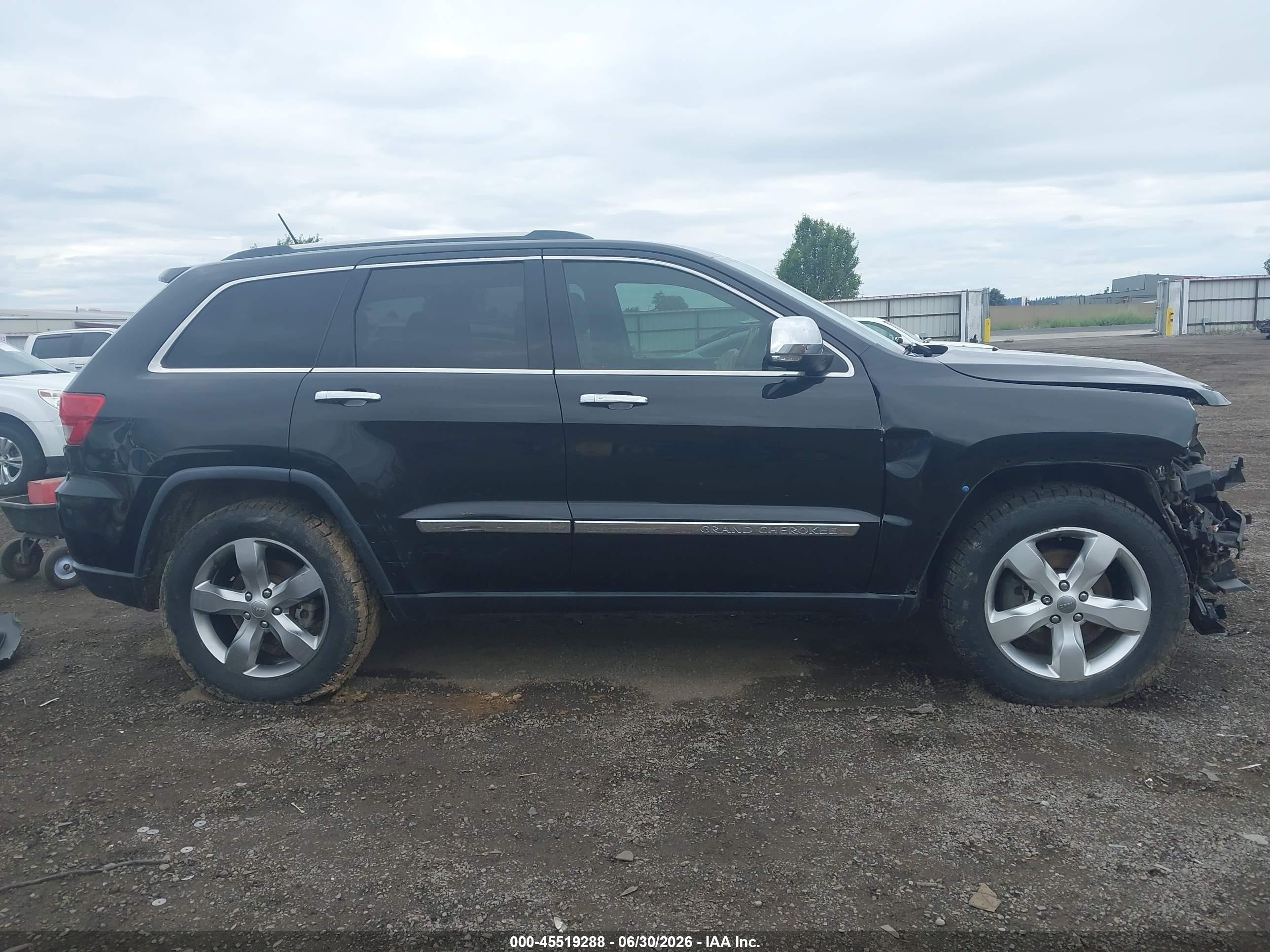 2013 Jeep Grand Cherokee Overland Черный vin: 1C4RJFCT3DC614851