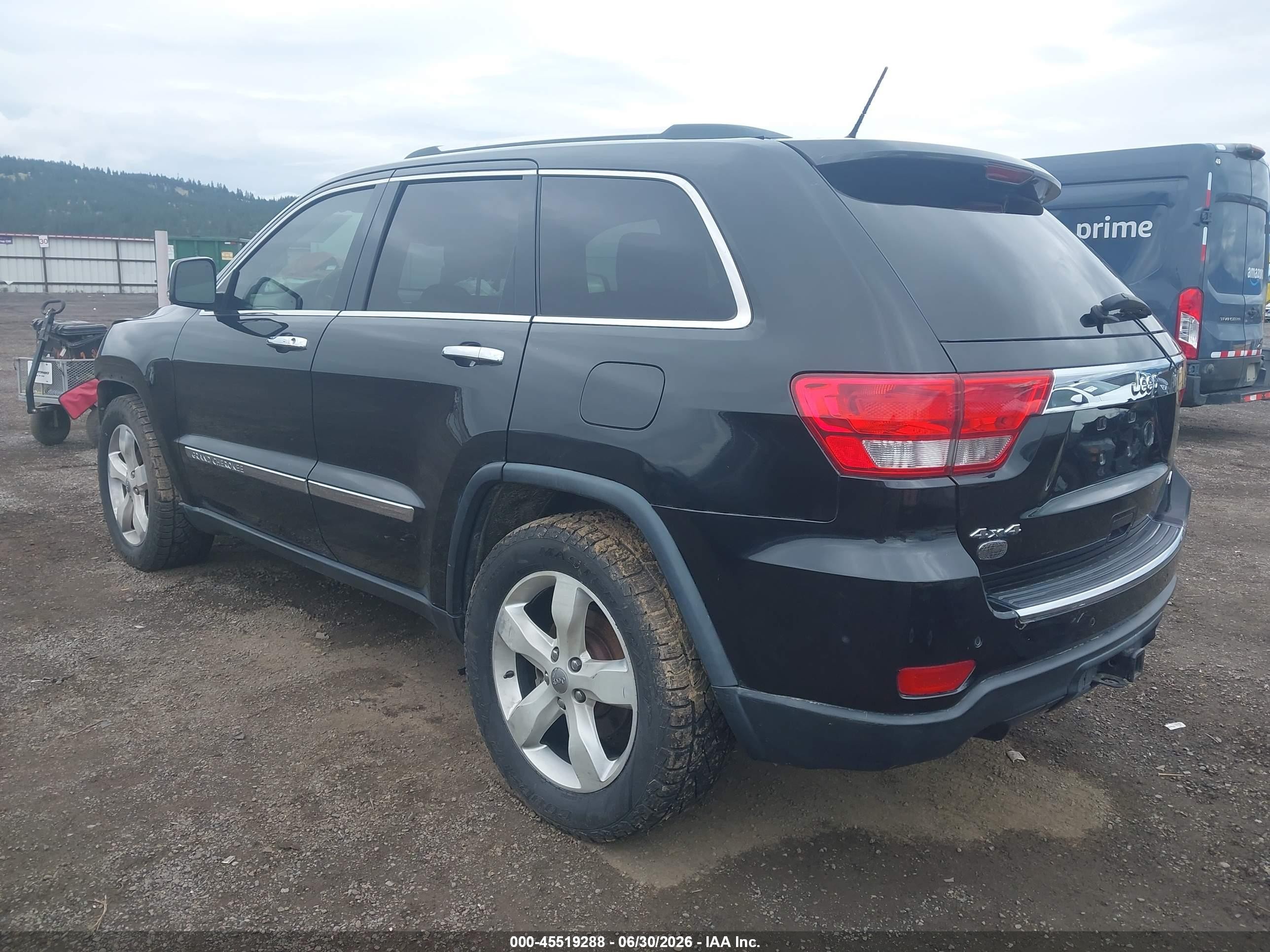 2013 Jeep Grand Cherokee Overland Черный vin: 1C4RJFCT3DC614851