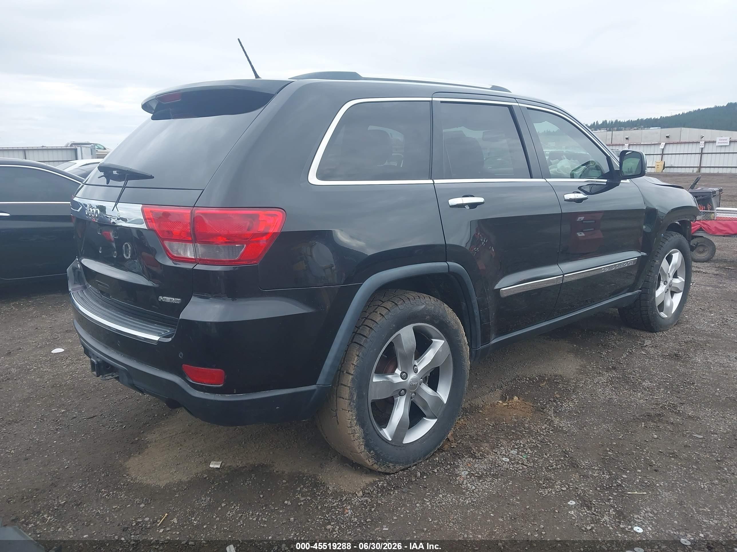 2013 Jeep Grand Cherokee Overland Черный vin: 1C4RJFCT3DC614851