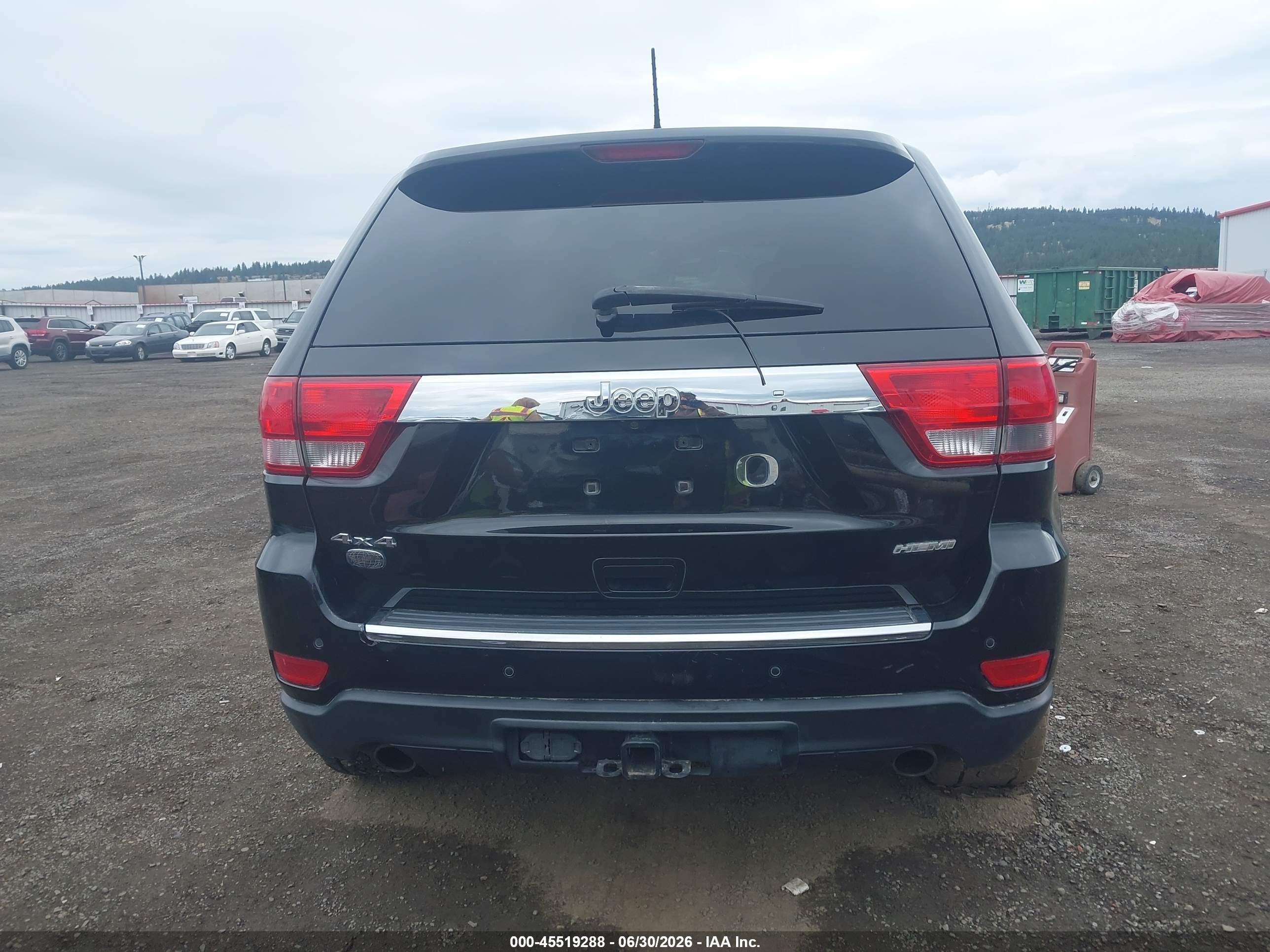 2013 Jeep Grand Cherokee Overland Черный vin: 1C4RJFCT3DC614851