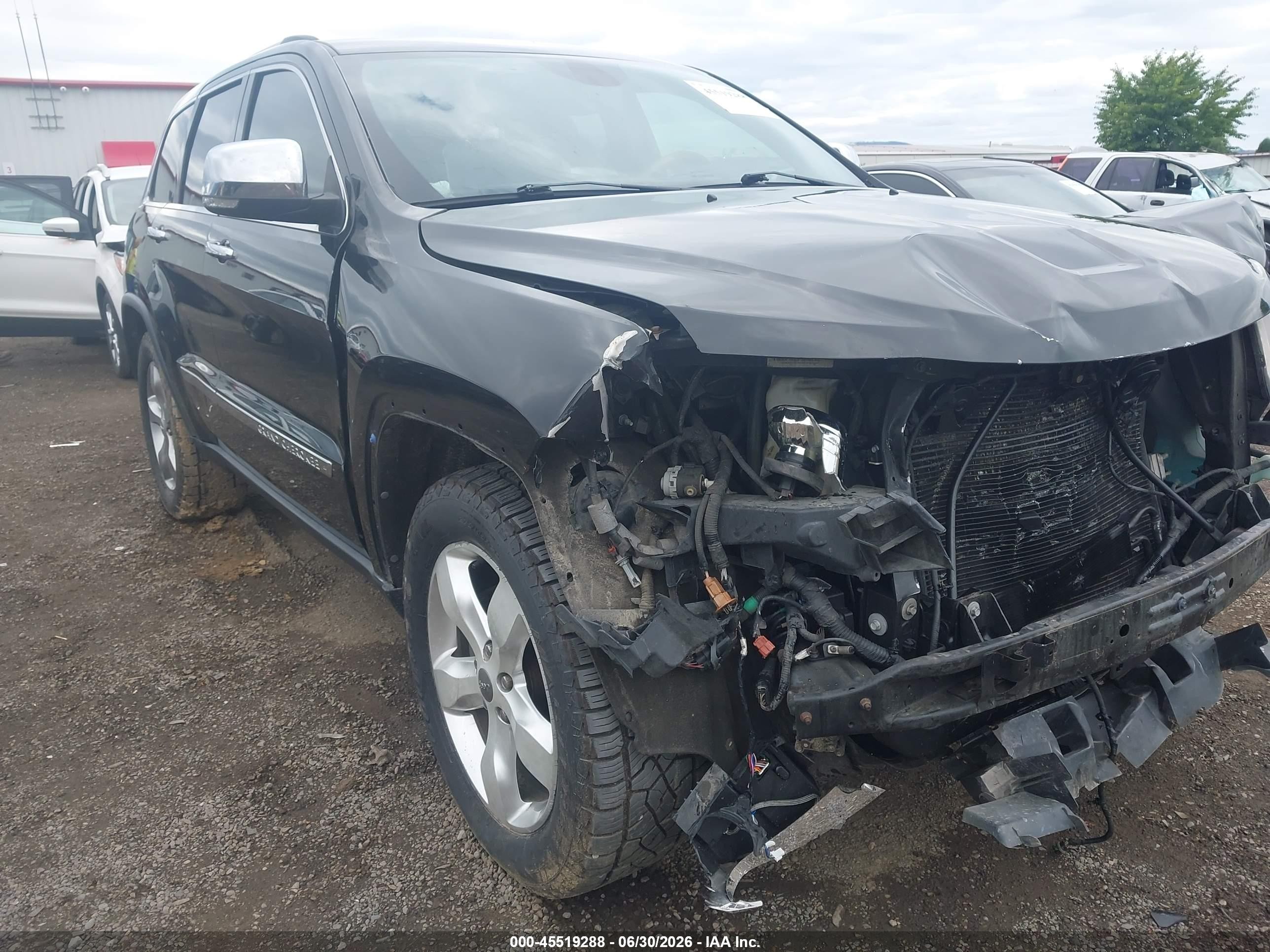 2013 Jeep Grand Cherokee Overland Черный vin: 1C4RJFCT3DC614851