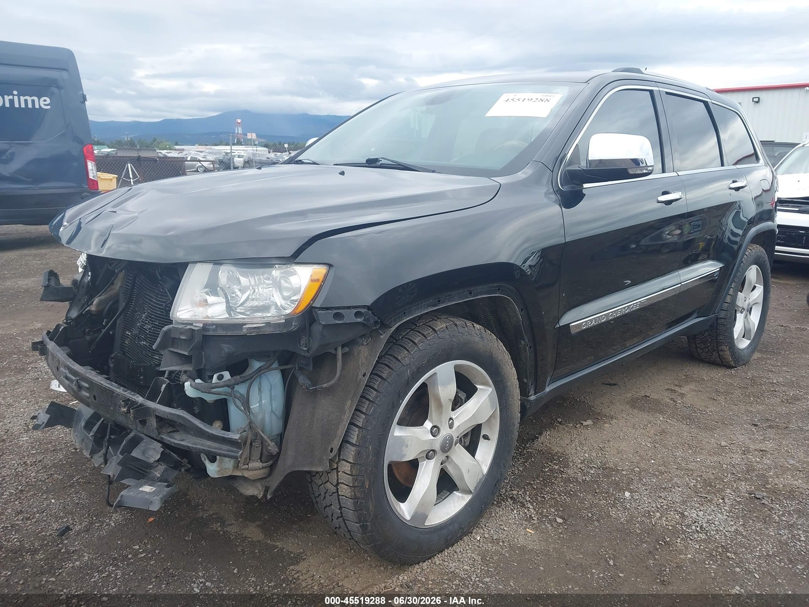 2013 Jeep Grand Cherokee Overland Черный vin: 1C4RJFCT3DC614851
