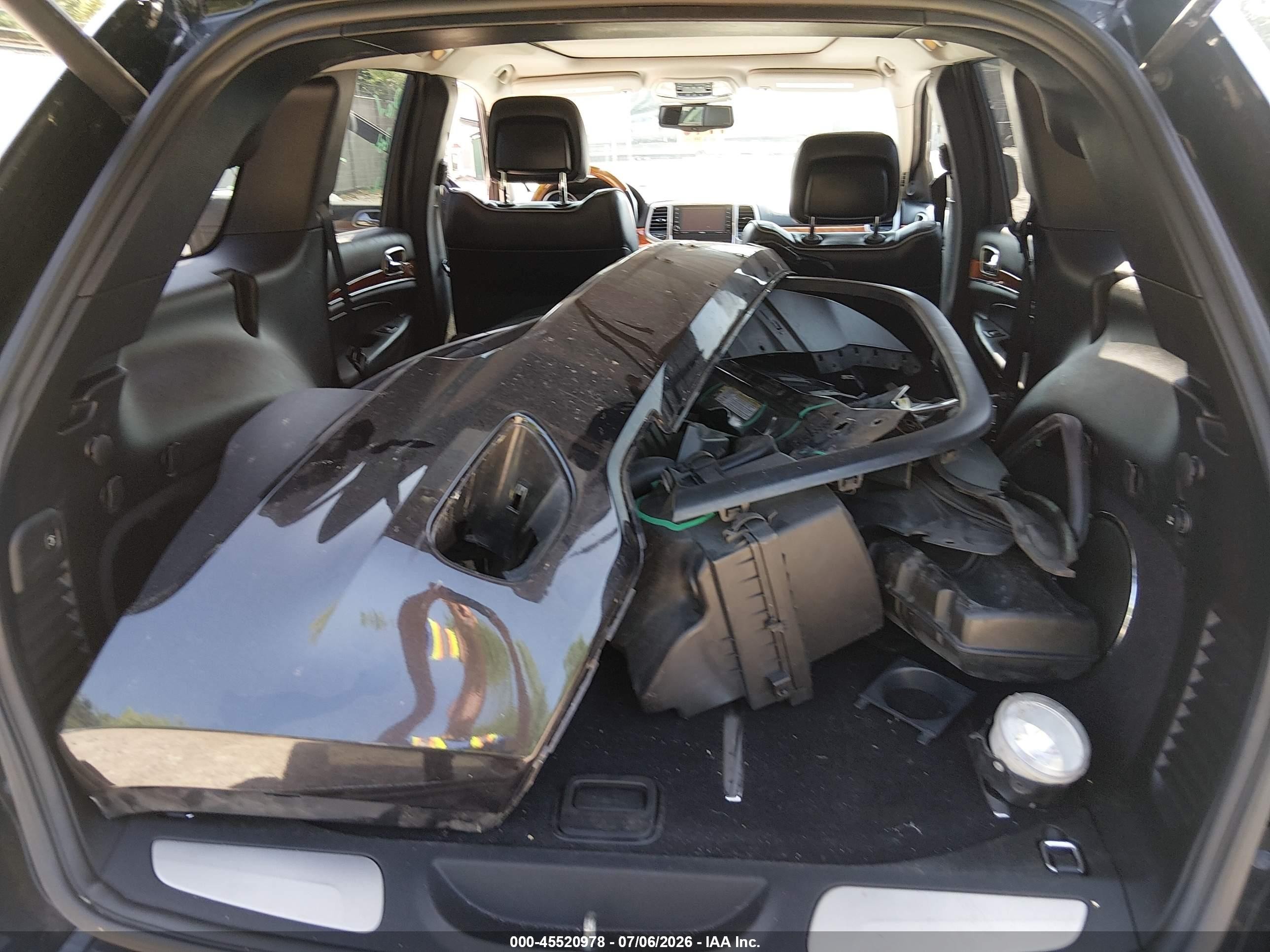 2013 Jeep Grand Cherokee Overland Black vin: 1C4RJFCT3DC649857