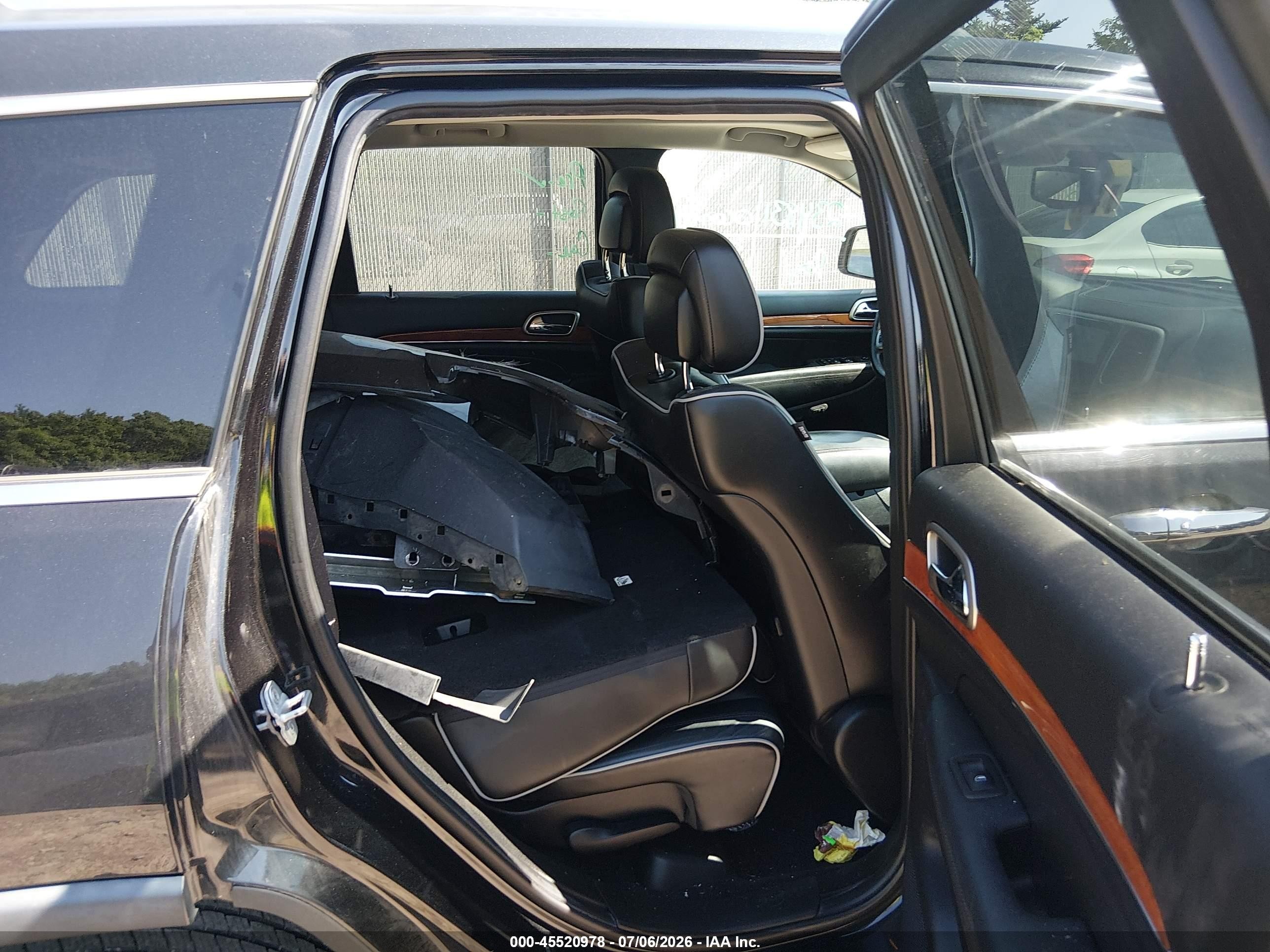 2013 Jeep Grand Cherokee Overland Black vin: 1C4RJFCT3DC649857