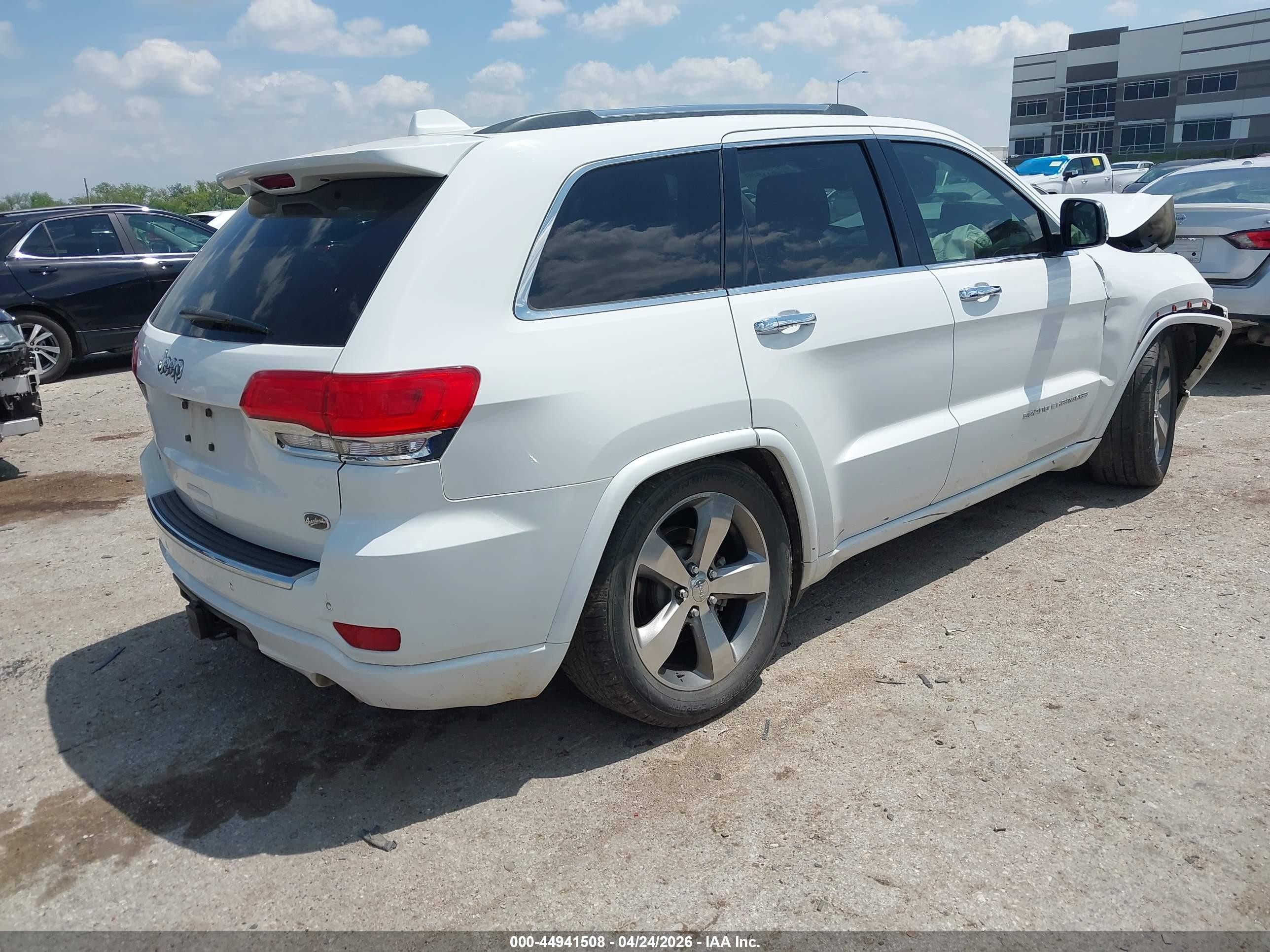 2014 Jeep Grand Cherokee Overland Белый vin: 1C4RJFCT3EC137713