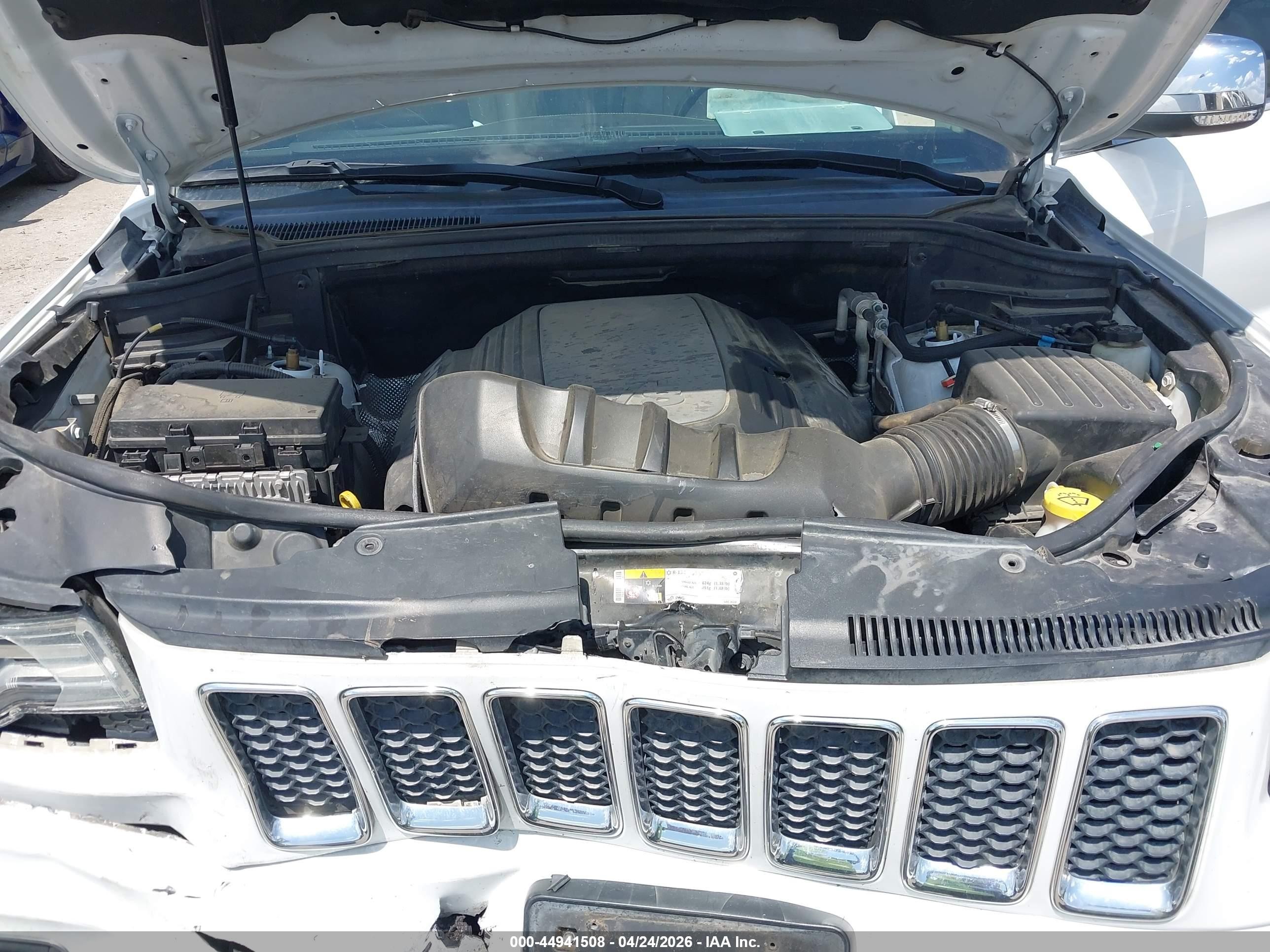 2014 Jeep Grand Cherokee Overland Белый vin: 1C4RJFCT3EC137713