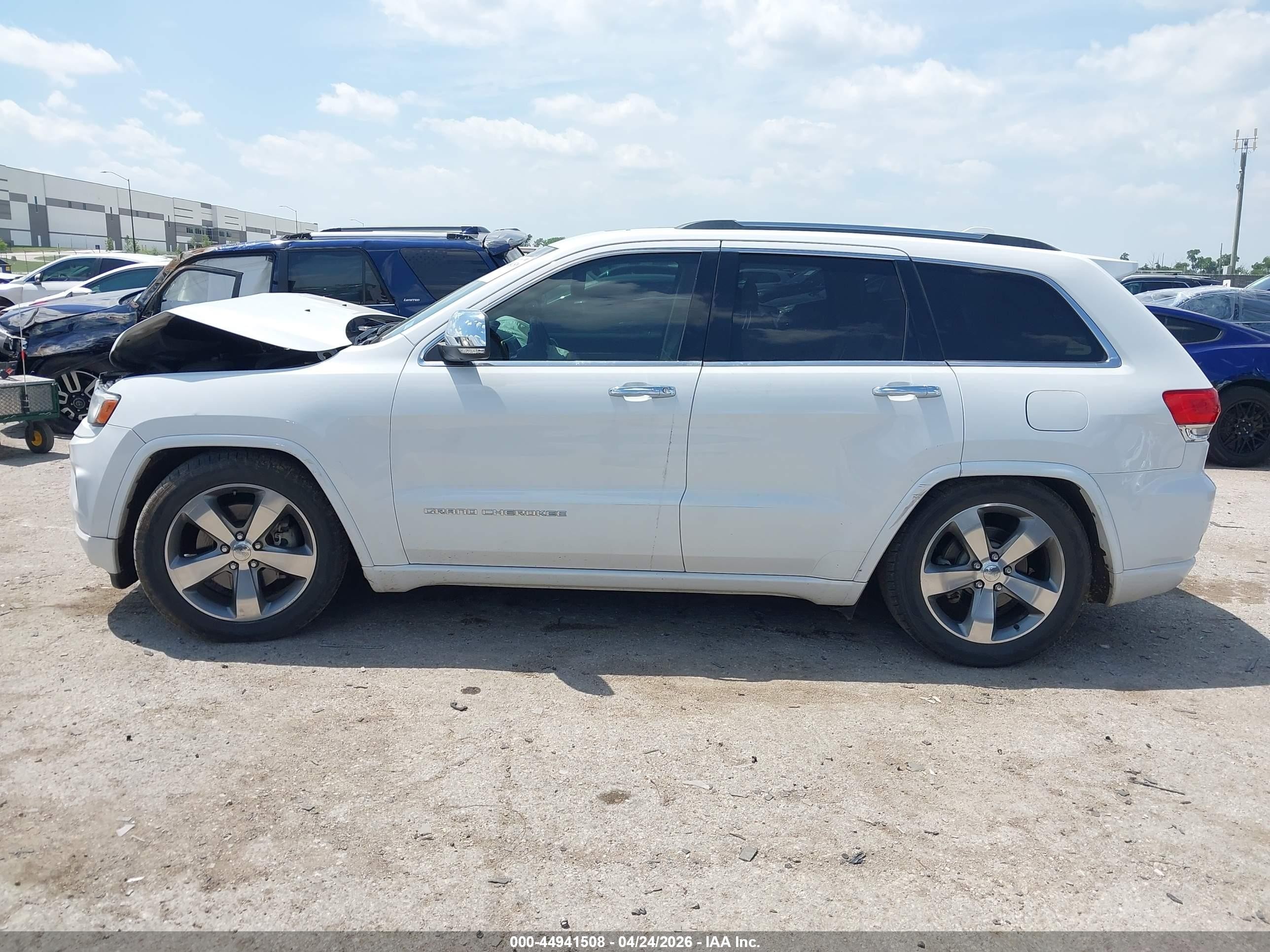 2014 Jeep Grand Cherokee Overland Белый vin: 1C4RJFCT3EC137713
