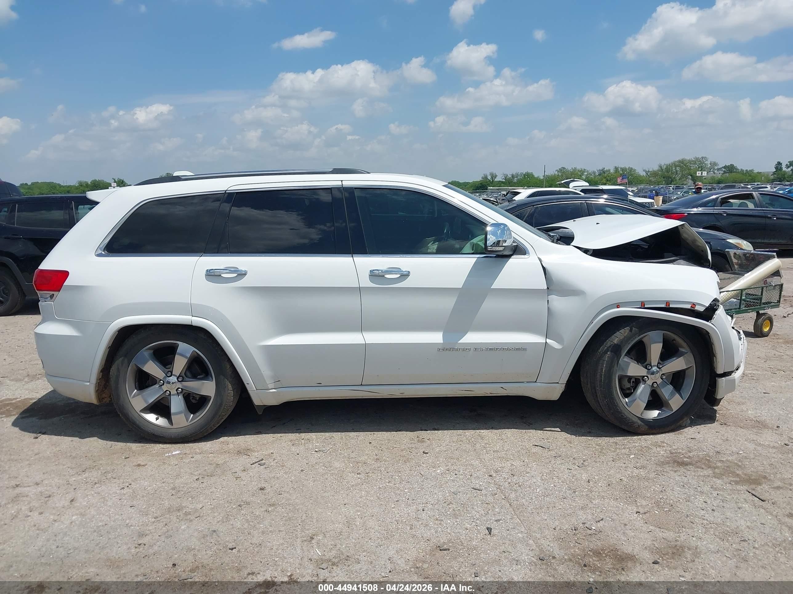 2014 Jeep Grand Cherokee Overland Белый vin: 1C4RJFCT3EC137713