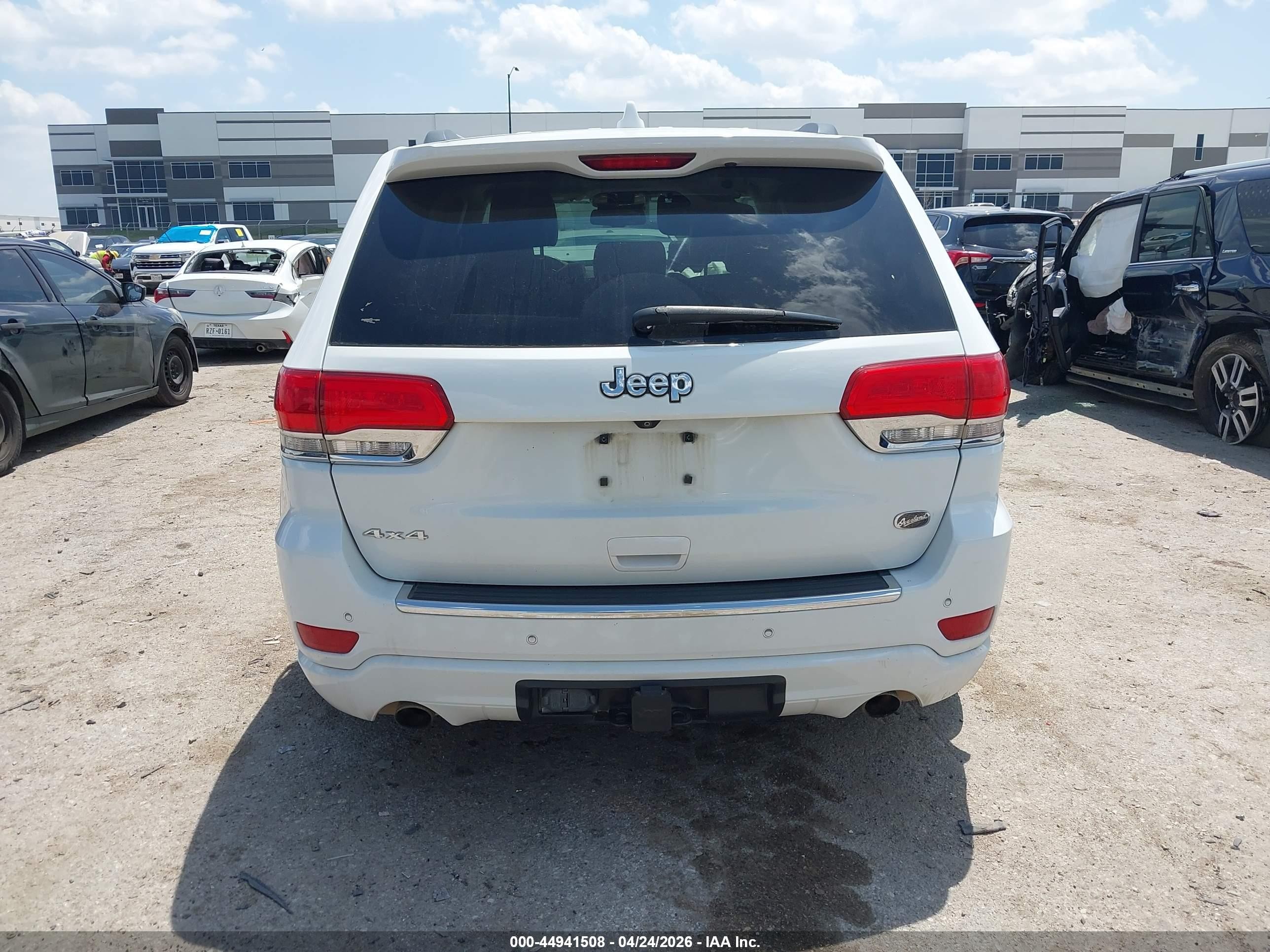 2014 Jeep Grand Cherokee Overland Белый vin: 1C4RJFCT3EC137713