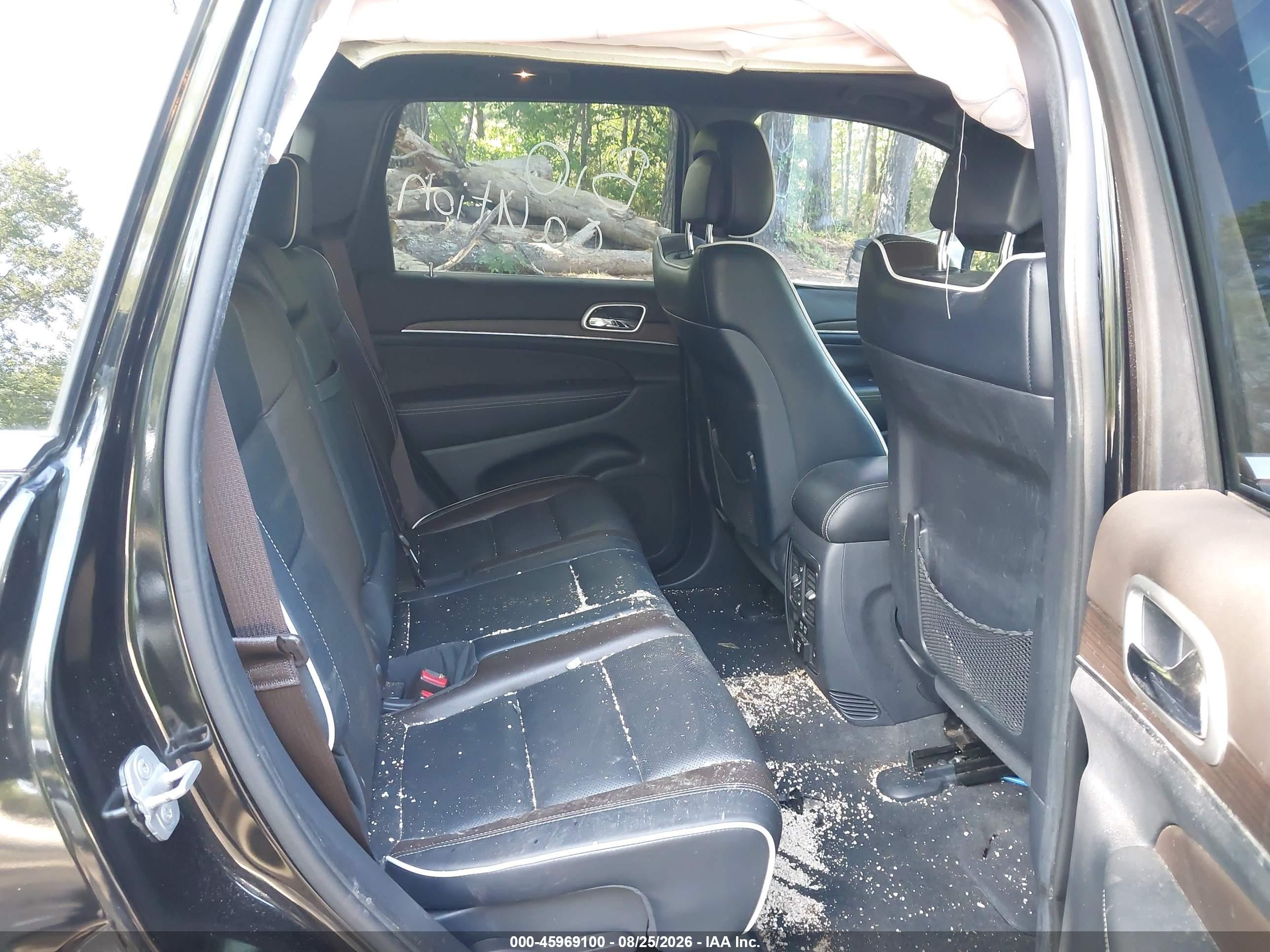 2014 Jeep Grand Cherokee Overland Black vin: 1C4RJFCT3EC233227