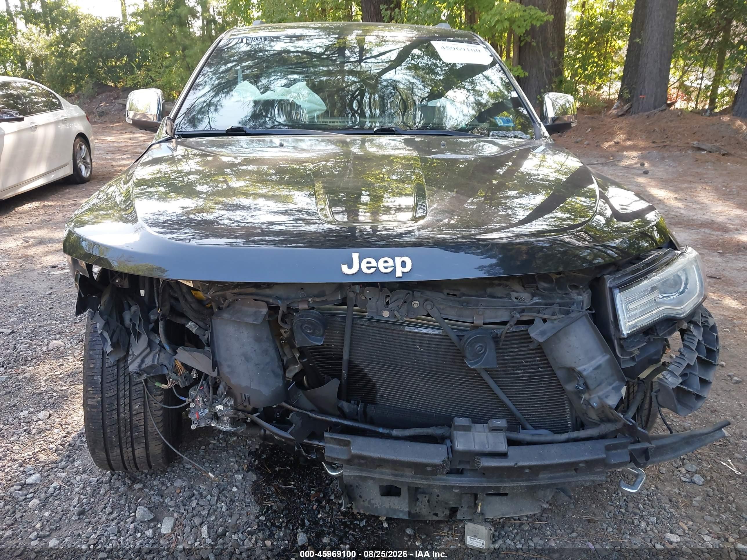 2014 Jeep Grand Cherokee Overland Black vin: 1C4RJFCT3EC233227