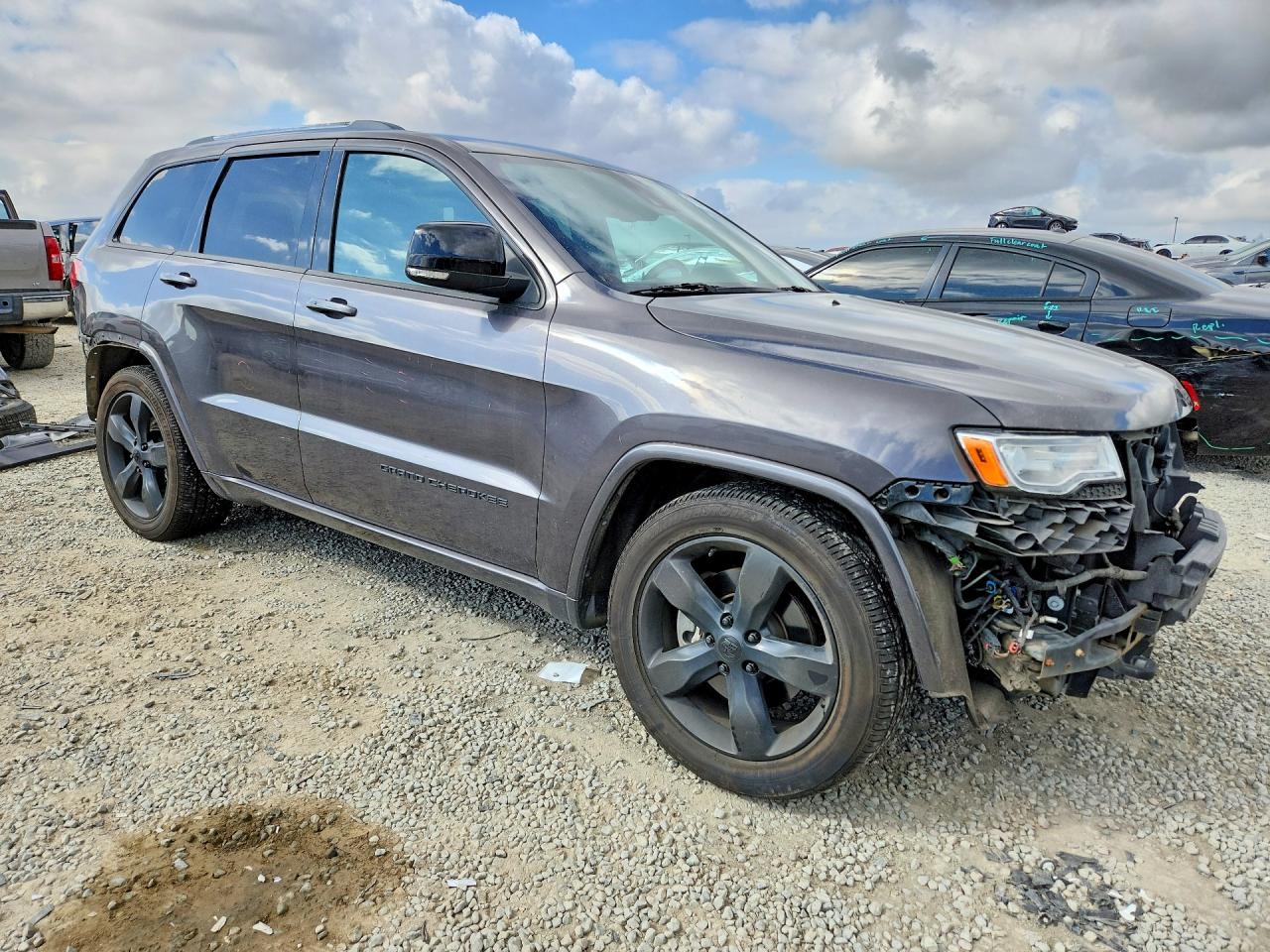 2014 Jeep Grand Cherokee Overland Gray vin: 1C4RJFCT3EC506795