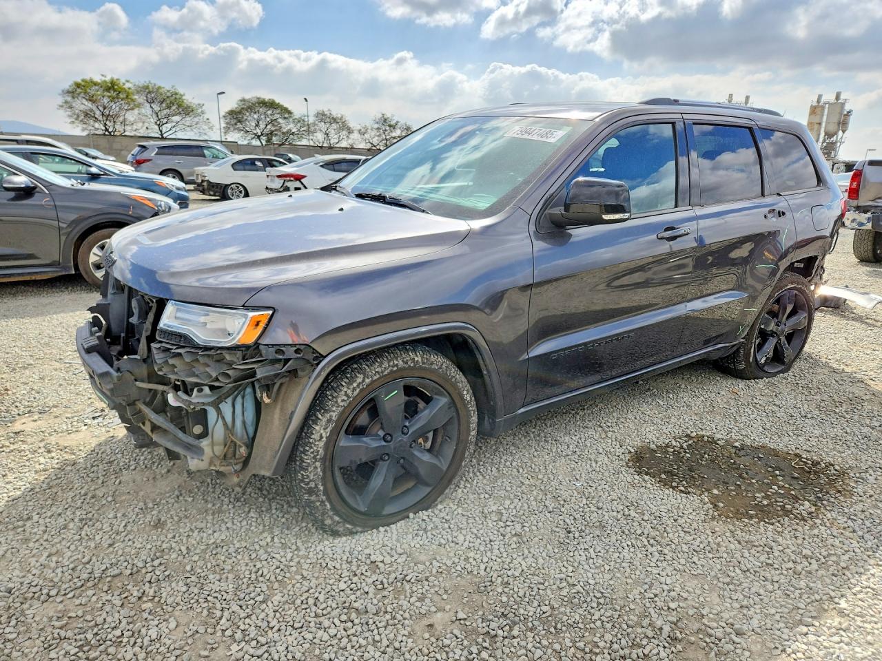 2014 Jeep Grand Cherokee Overland Gray vin: 1C4RJFCT3EC506795