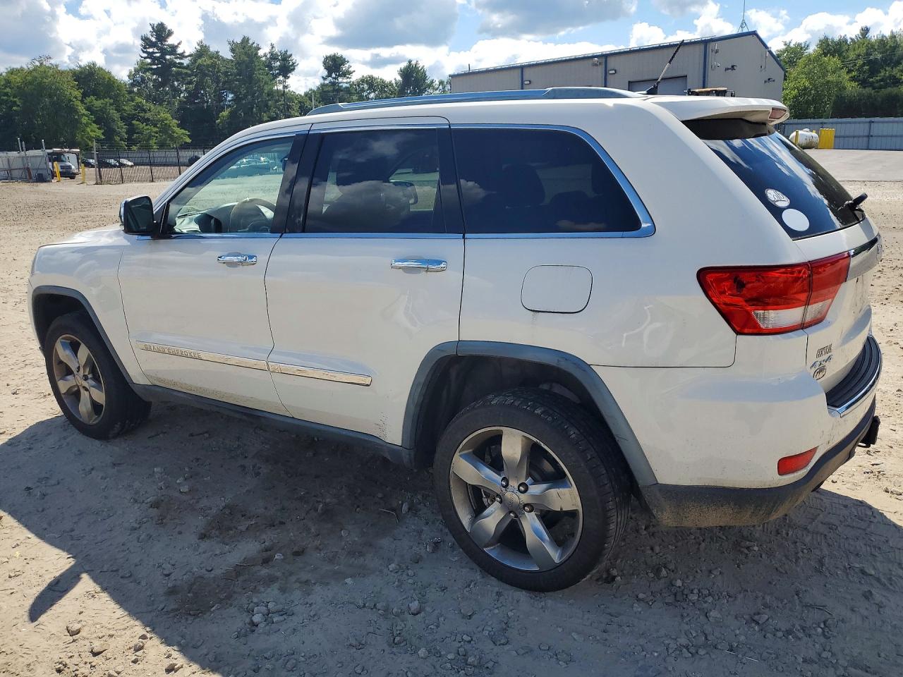 2012 Jeep Grand Cherokee Overland White vin: 1C4RJFCT4CC106371