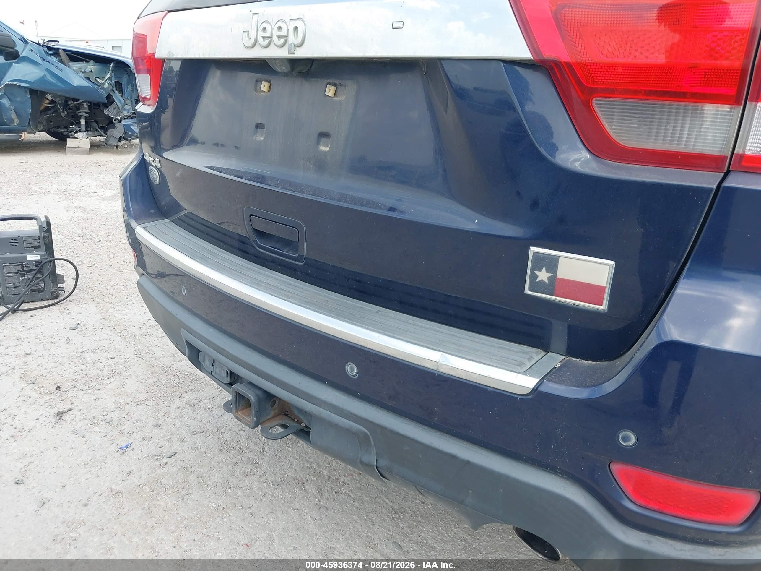 2012 Jeep Grand Cherokee Overland Dark Blue vin: 1C4RJFCT4CC161256