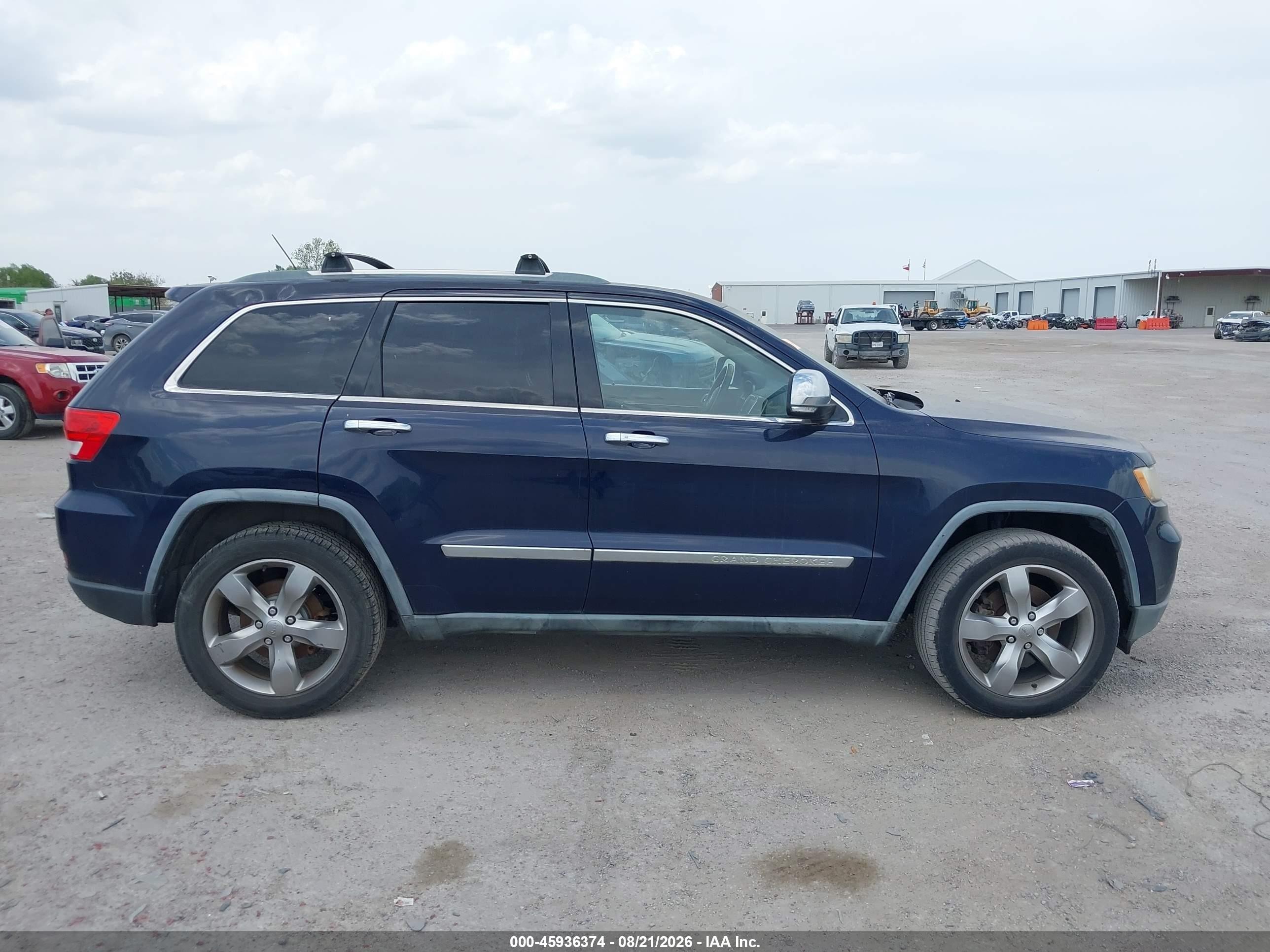 2012 Jeep Grand Cherokee Overland Dark Blue vin: 1C4RJFCT4CC161256