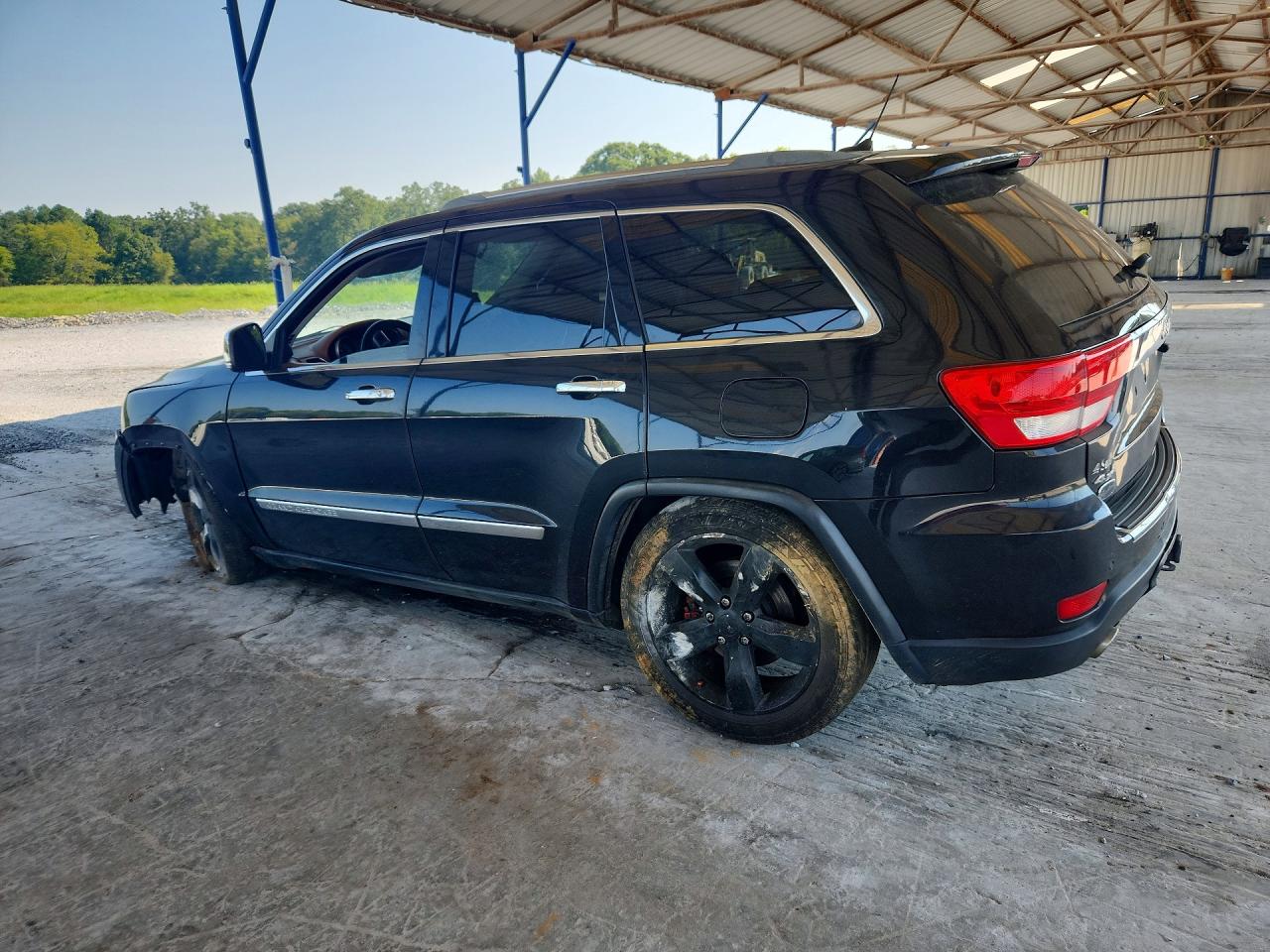 2012 Jeep Grand Cherokee Overland Black vin: 1C4RJFCT4CC175092
