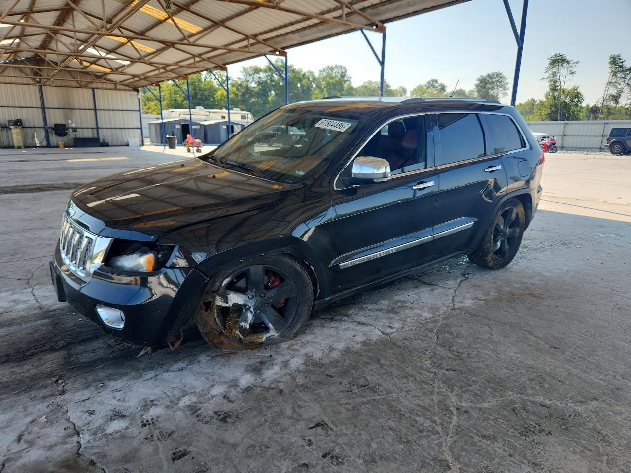 2012 Jeep Grand Cherokee Overland Black vin: 1C4RJFCT4CC175092