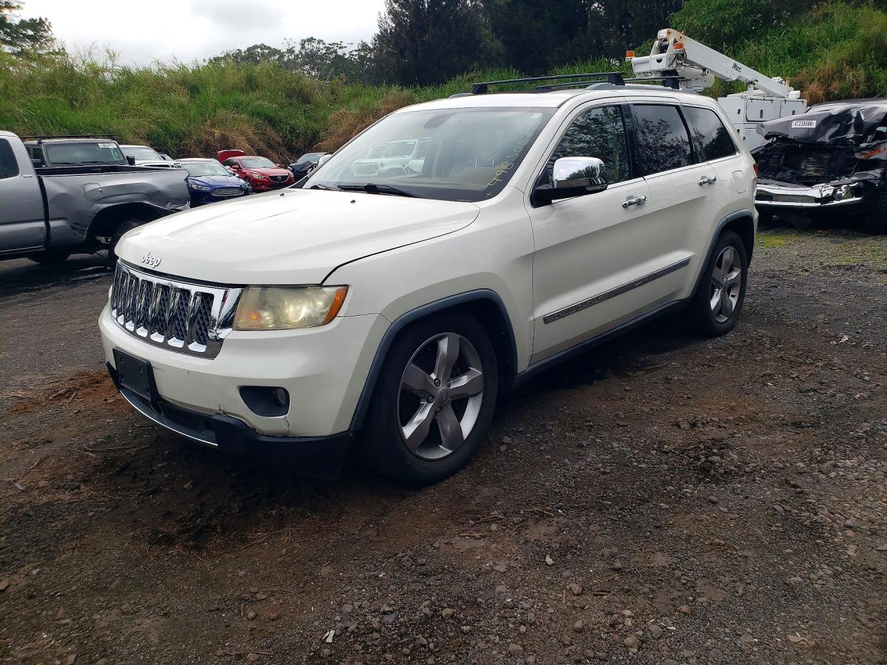 2012 Jeep Grand Cherokee Overland Белый vin: 1C4RJFCT4CC200282